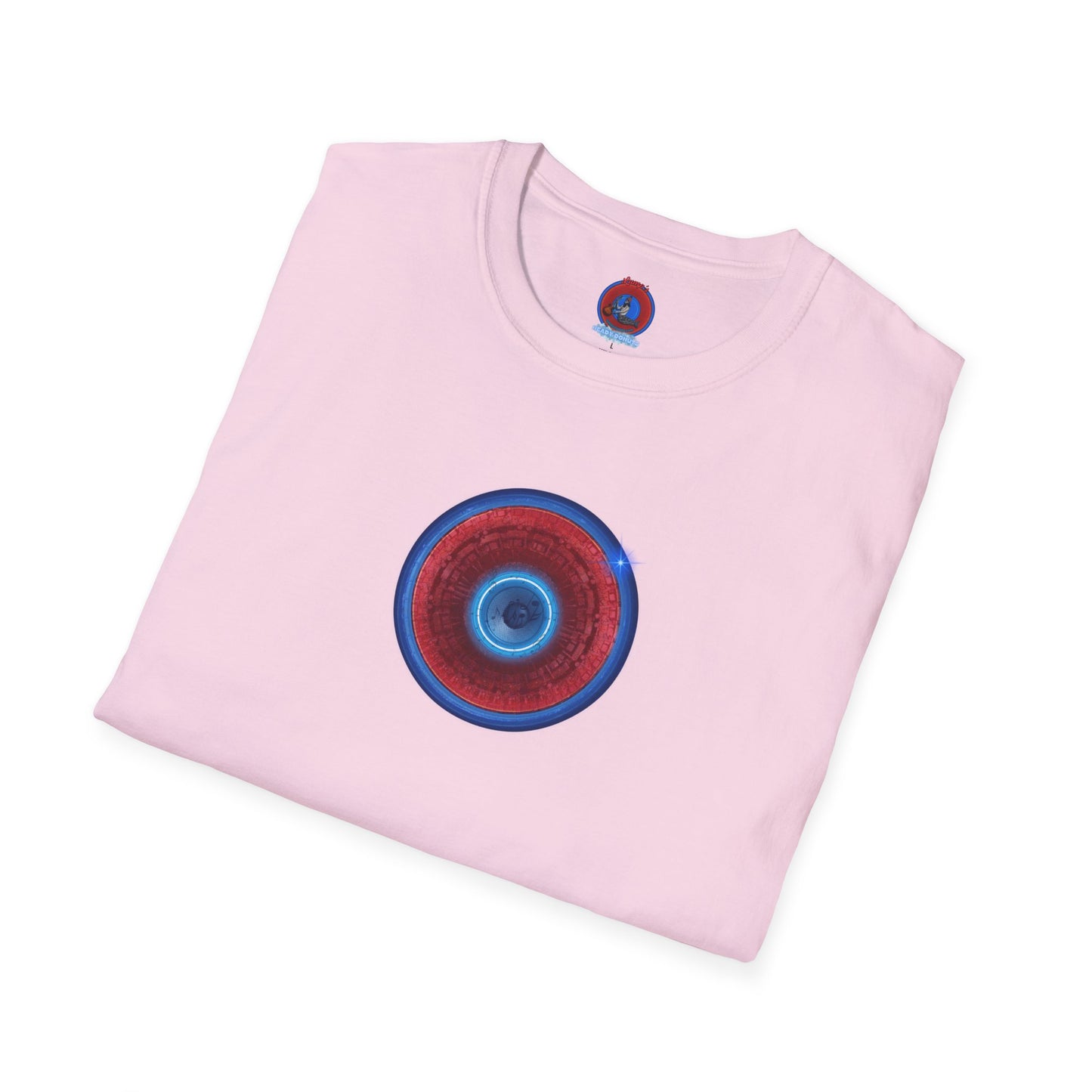 Classic Donut Tee - Unisex Soft-Style - "Homer's Perfect Donut" - series 1.0  - variant 2 - dark blue edging