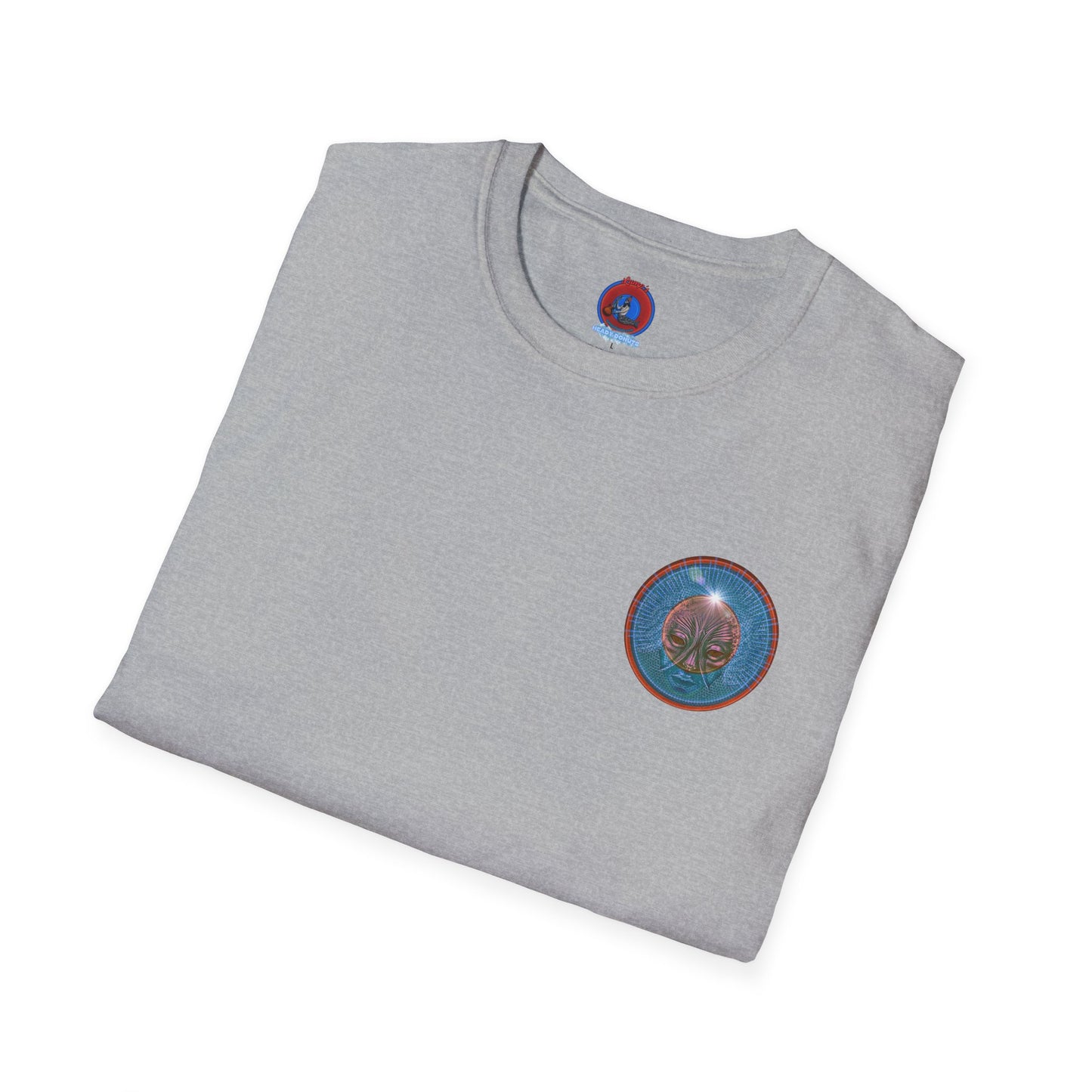 Classic Donut Tee - Unisex Soft-Style - "Donuts: Conjurers of Awesome" - series 1.0  - variant 1 - blue donut