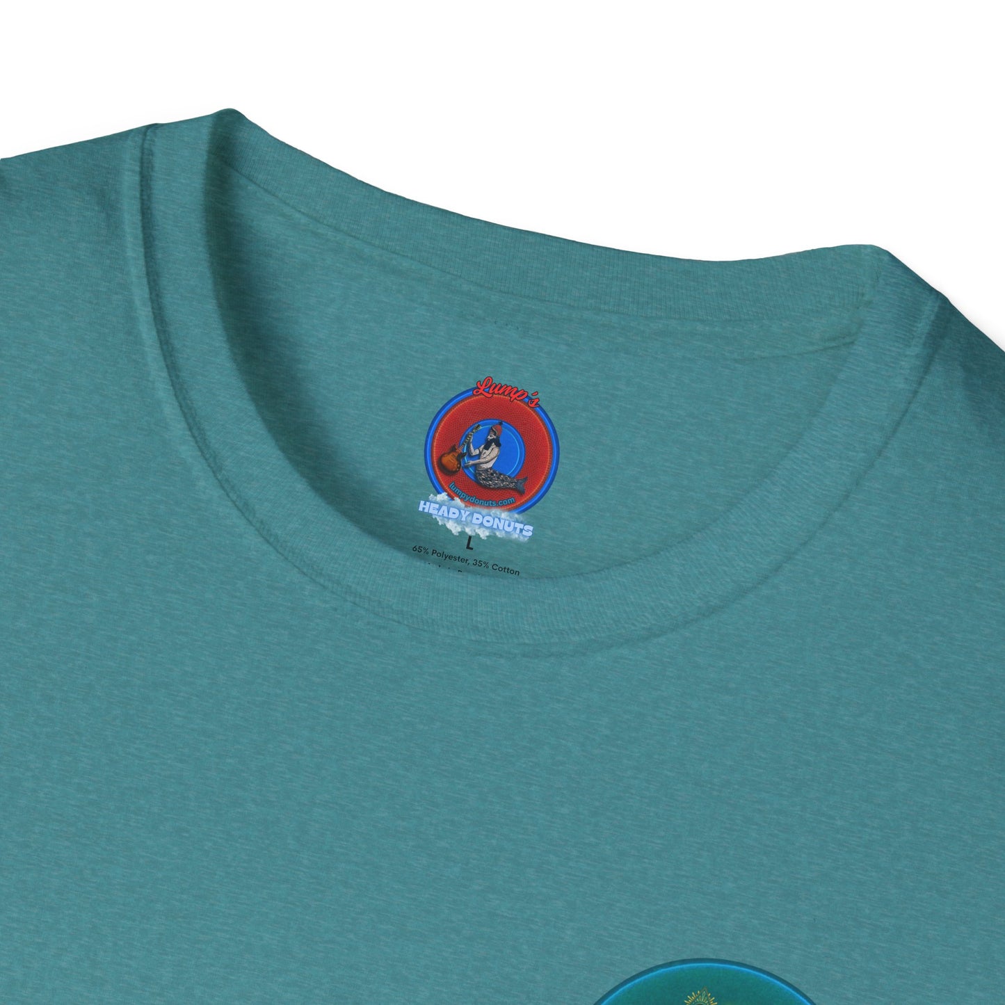 Classic Donut Tee - Unisex Soft-Style - "Masonic Donut of Rites" - series 1.0  - dark teal donut