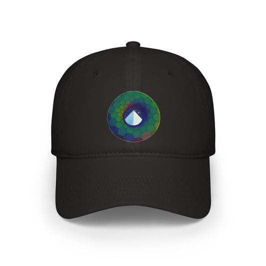 Lumpy Donut Baseball Cap - "Limestone Donut Caps So Large" - variant 7 - green hexadonut w/