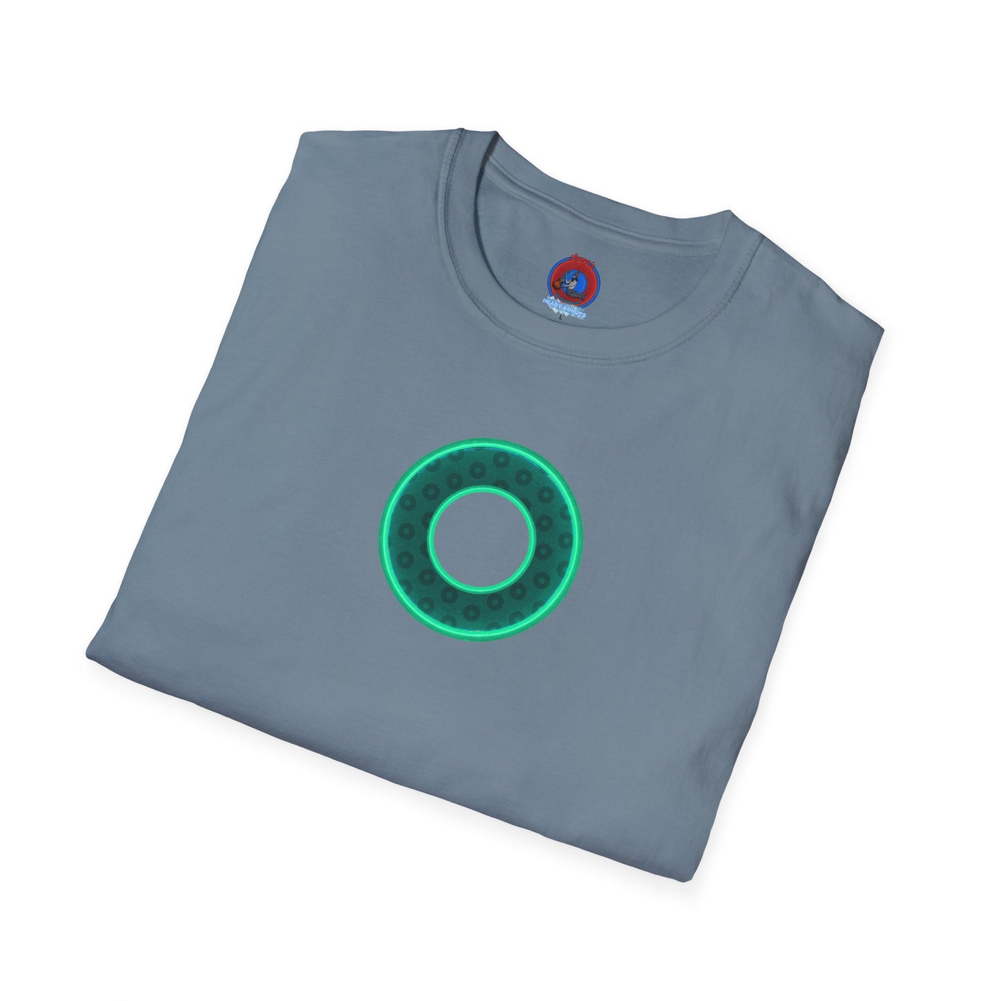 Plain Donuts/Unisex Soft-Style - "Plain Wide Mouthed Paradoxical Donuts" - forest green/mint green donuts