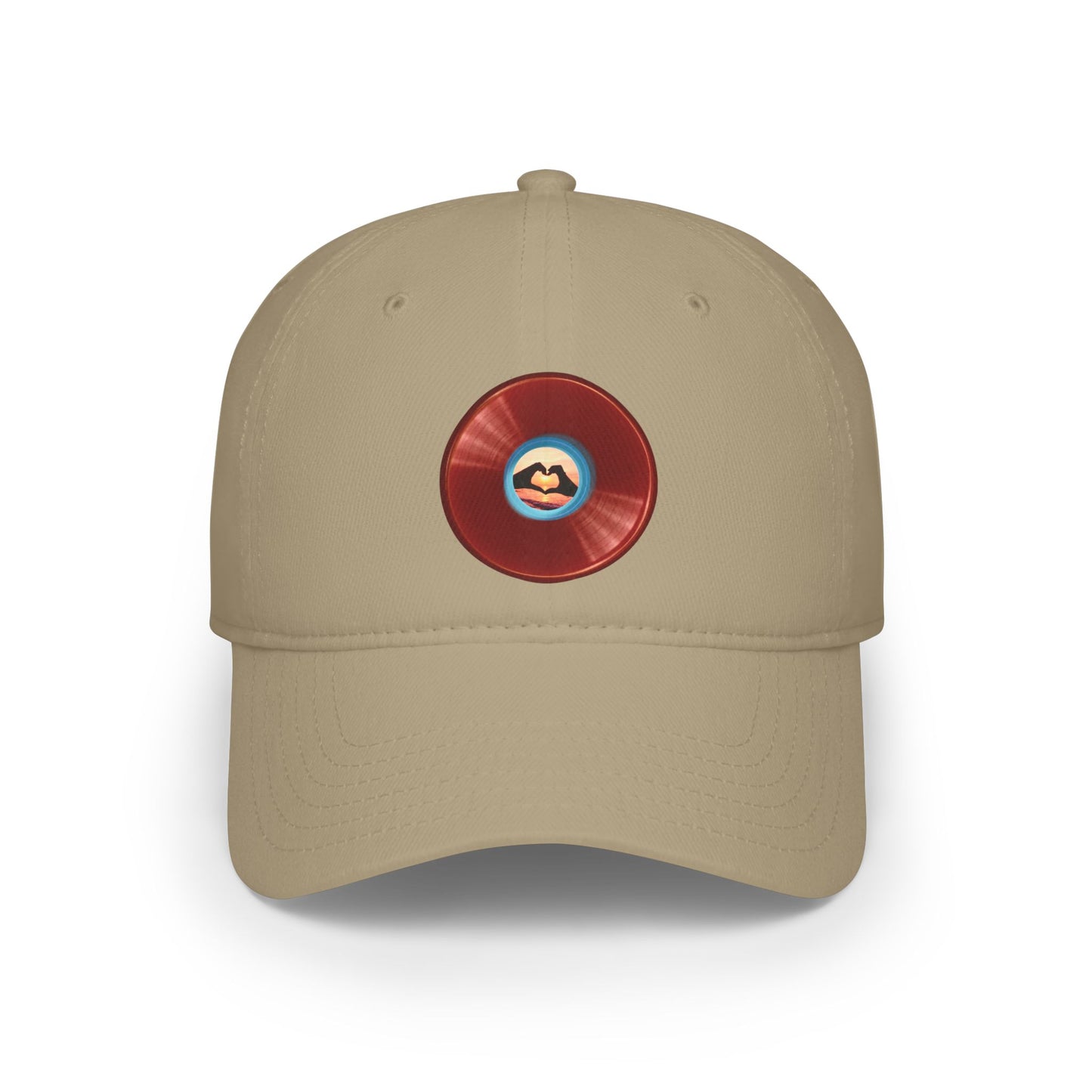 Lumpy Donut Baseball Cap - "Waste of a Perfectly Good Baseball Cap" - variant 1 - vivid red donut w/