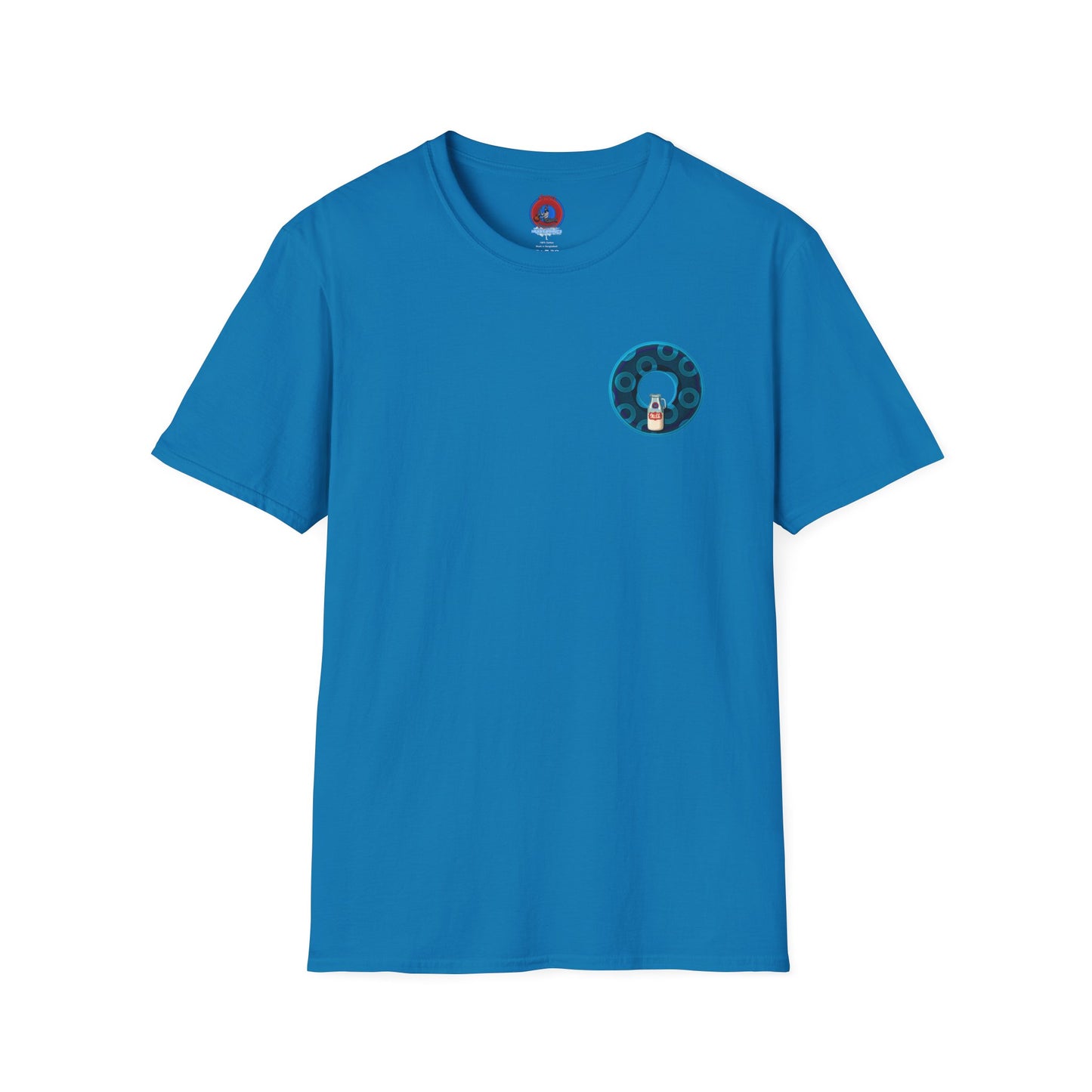 Classic Donut Tee - Unisex Soft-Style - "Wooked Cream - YEMSG Donut " - blue/teal rustic paradox donut - variant 7