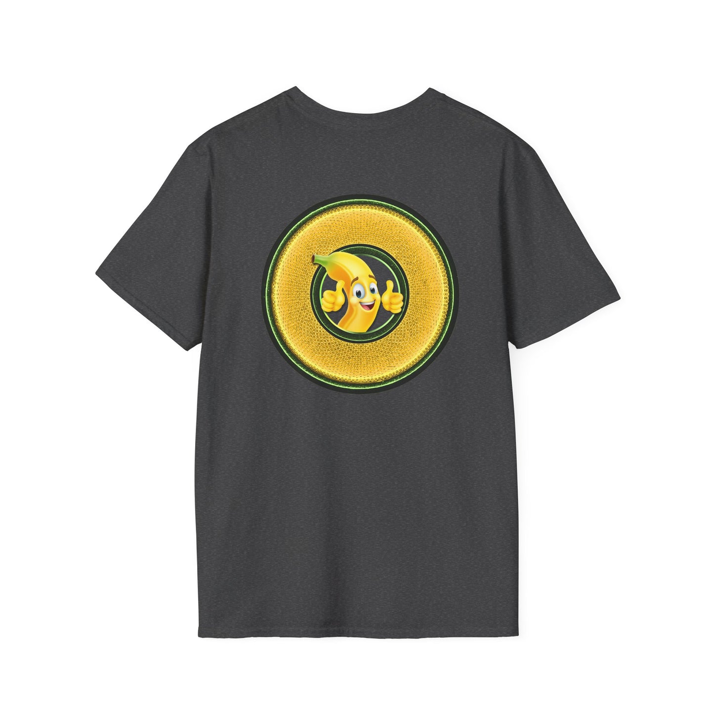 Classic Donut Tee - Unisex Soft-Style - "Dis sheet, it's bananas!" - series 1.0 - variant 5 - golden donut