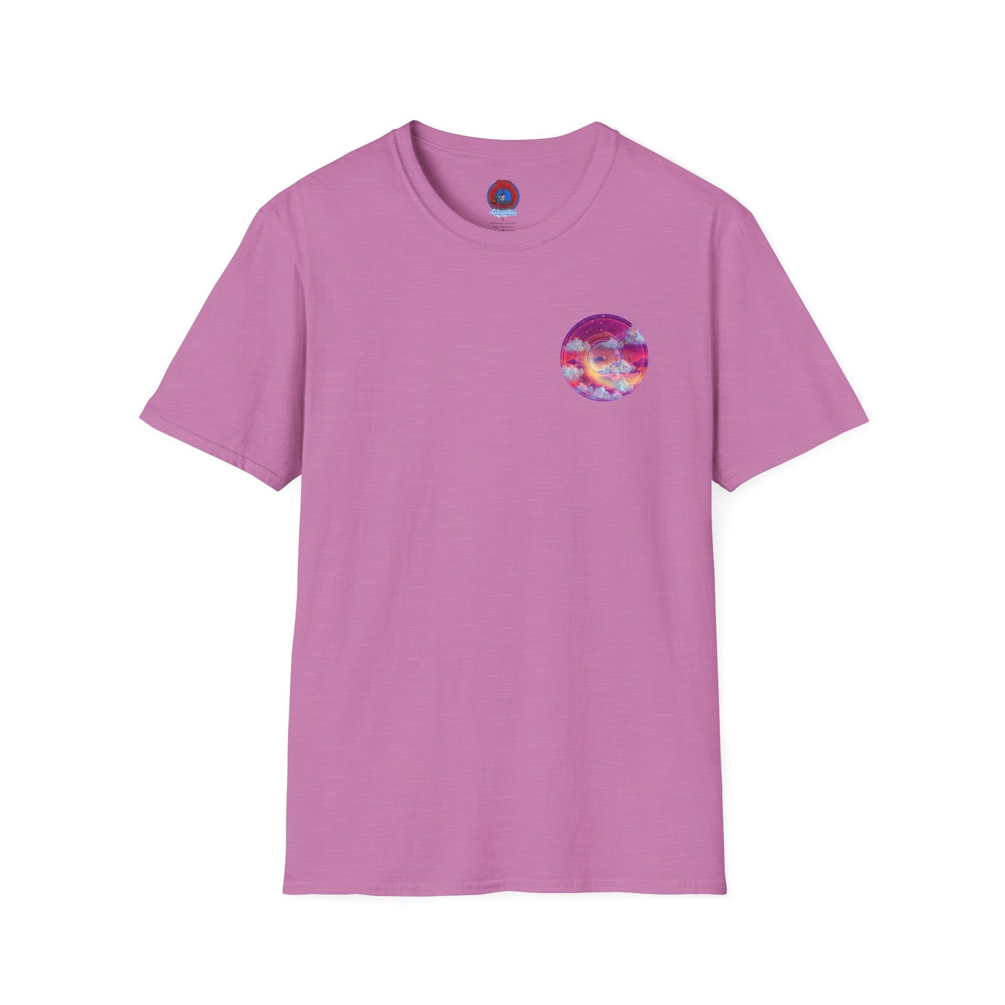 Classic Donut Tee - Unisex Soft-Style - "Pillow Donuts of Cotton" - vivid magenta pic donut