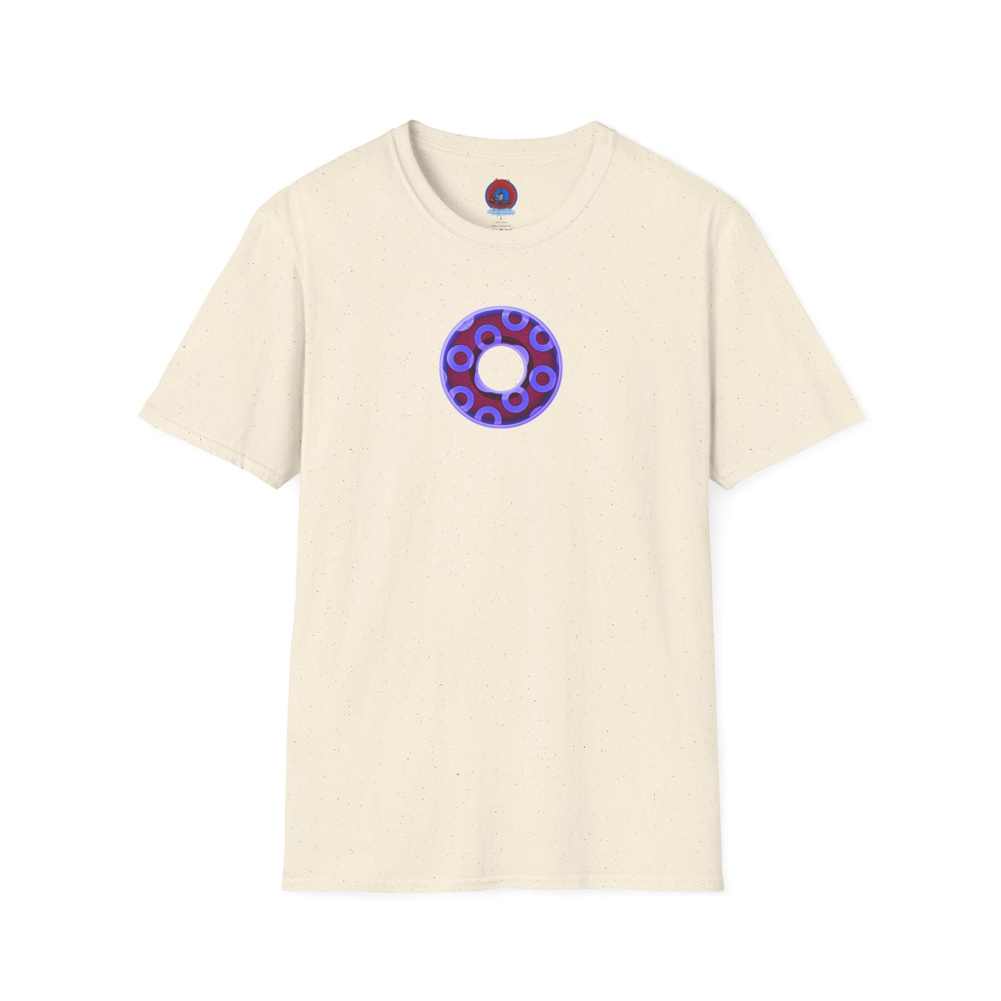 Plain Donuts/Unisex Soft-Style - "Plain Rustic Paradoxical Donuts" - violet/dark purple donuts
