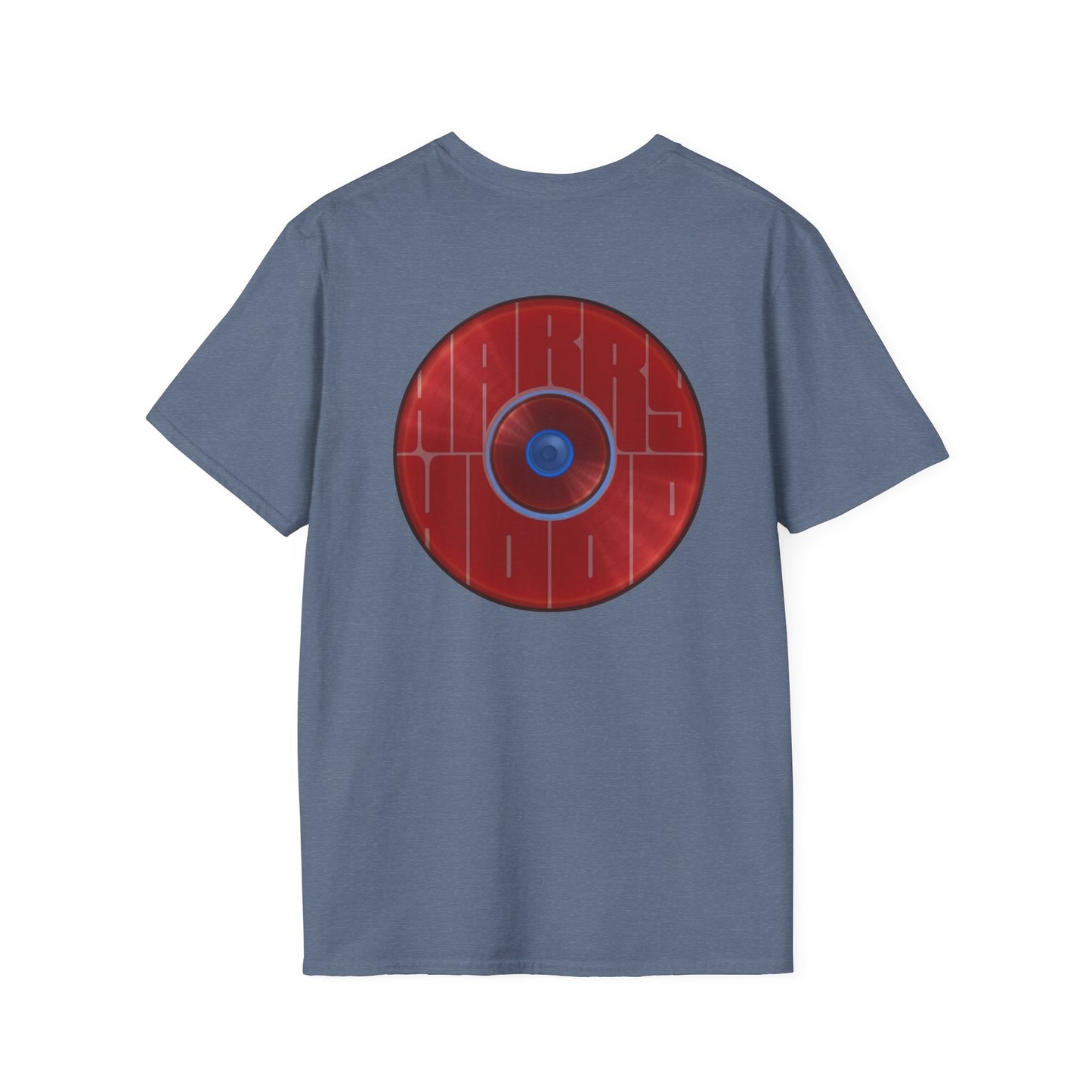 Classic Donut Tee - Unisex Soft-Style - "Harry's Hoodlum Donut" - series 1.0  - variant 2 - lights off/red donut(s)