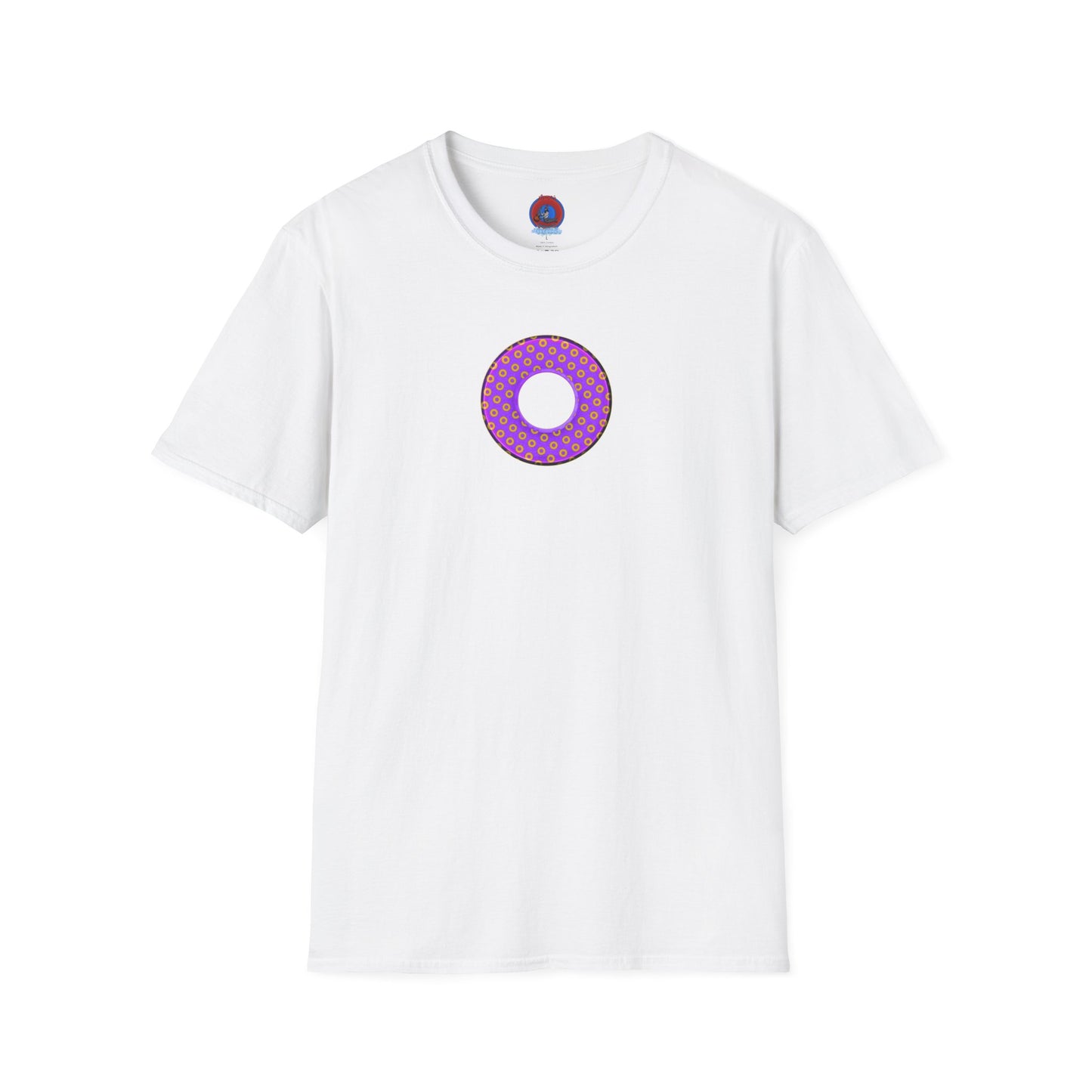 Plain Donuts/Unisex Soft-Style - "Plain Electric Paradoxical Donuts" - bright purple/magenta donuts