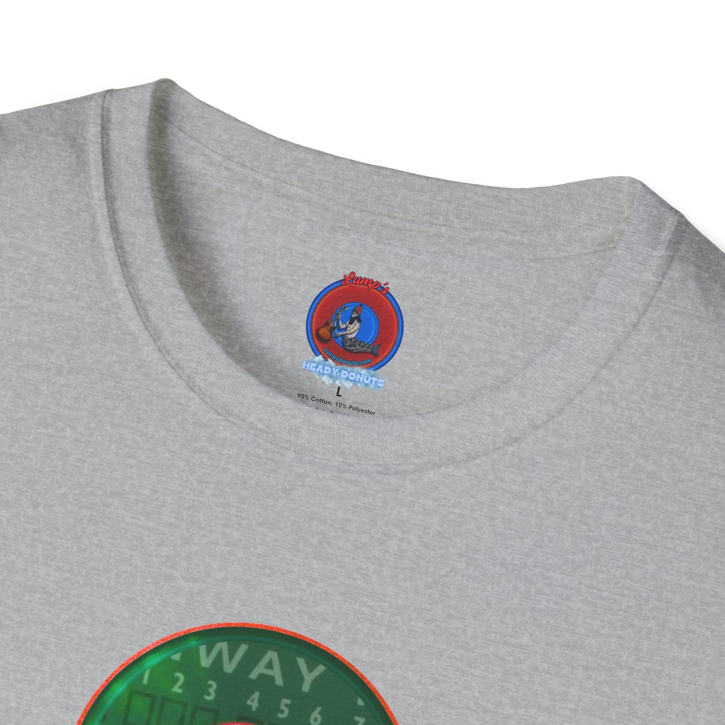 Classic Donut Tee - Unisex Soft-Style - "Phenway Ballpark Donuts" - vivid monsta donut - variant 2