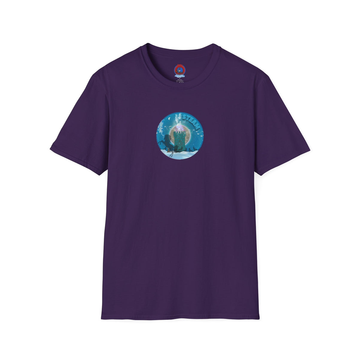 Classic Donut Tee - Unisex Soft-Style - "Steaming Fresh Donuts" - series 1.0 - vivid blue donut