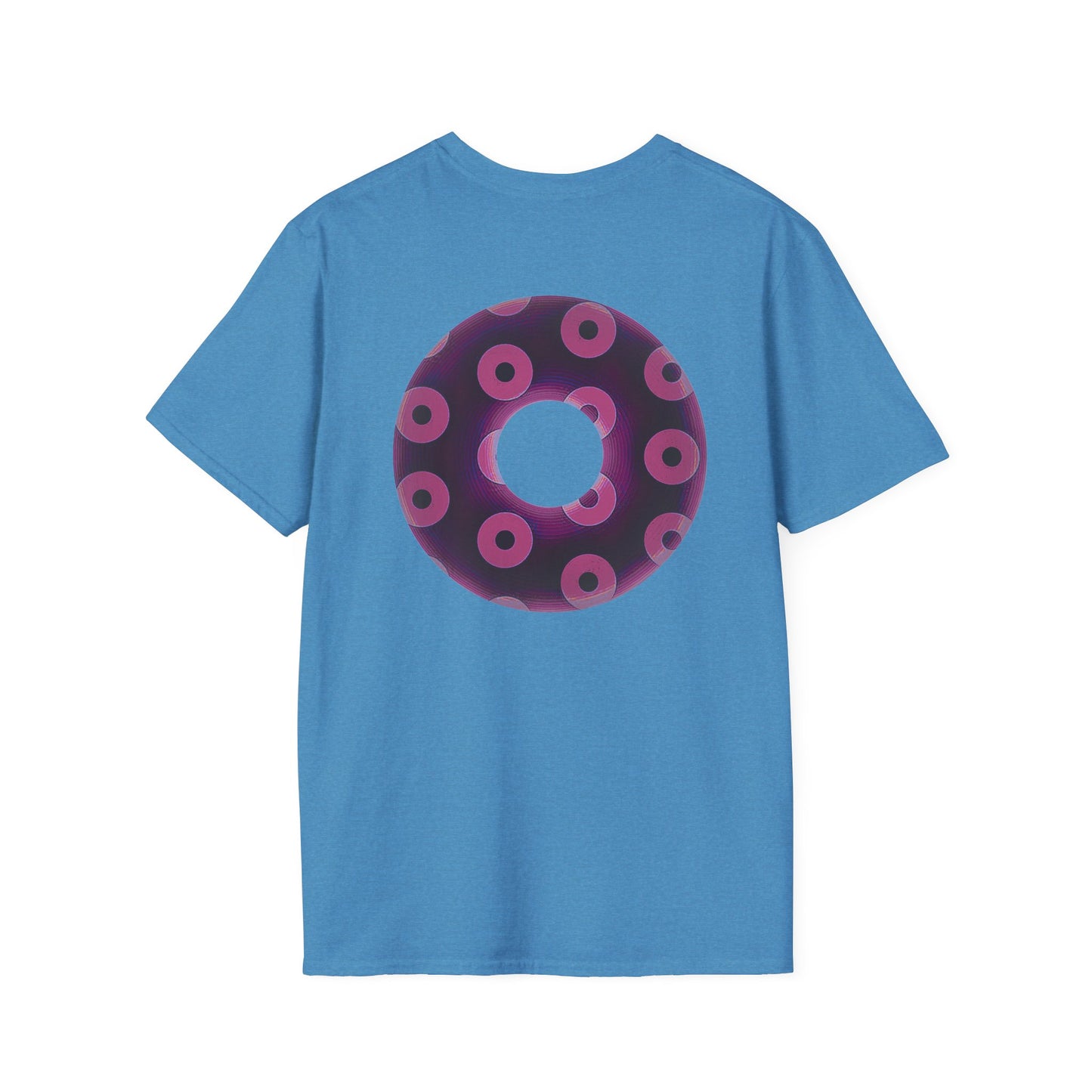 Plain Donuts/Unisex Soft-Style - "Plain Blimpy Paradoxical Donuts" - light magenta/red violet donuts