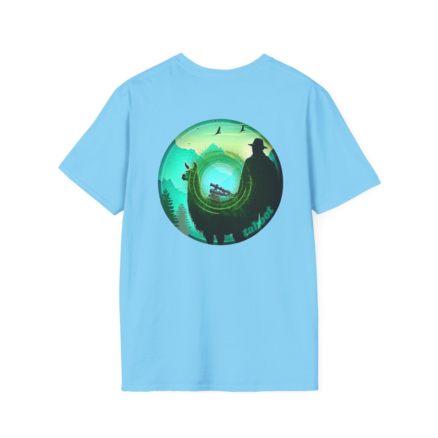 Classic Donut Tee - Unisex Soft-Style - "The Taboo(t) Donut" - green/picture donut