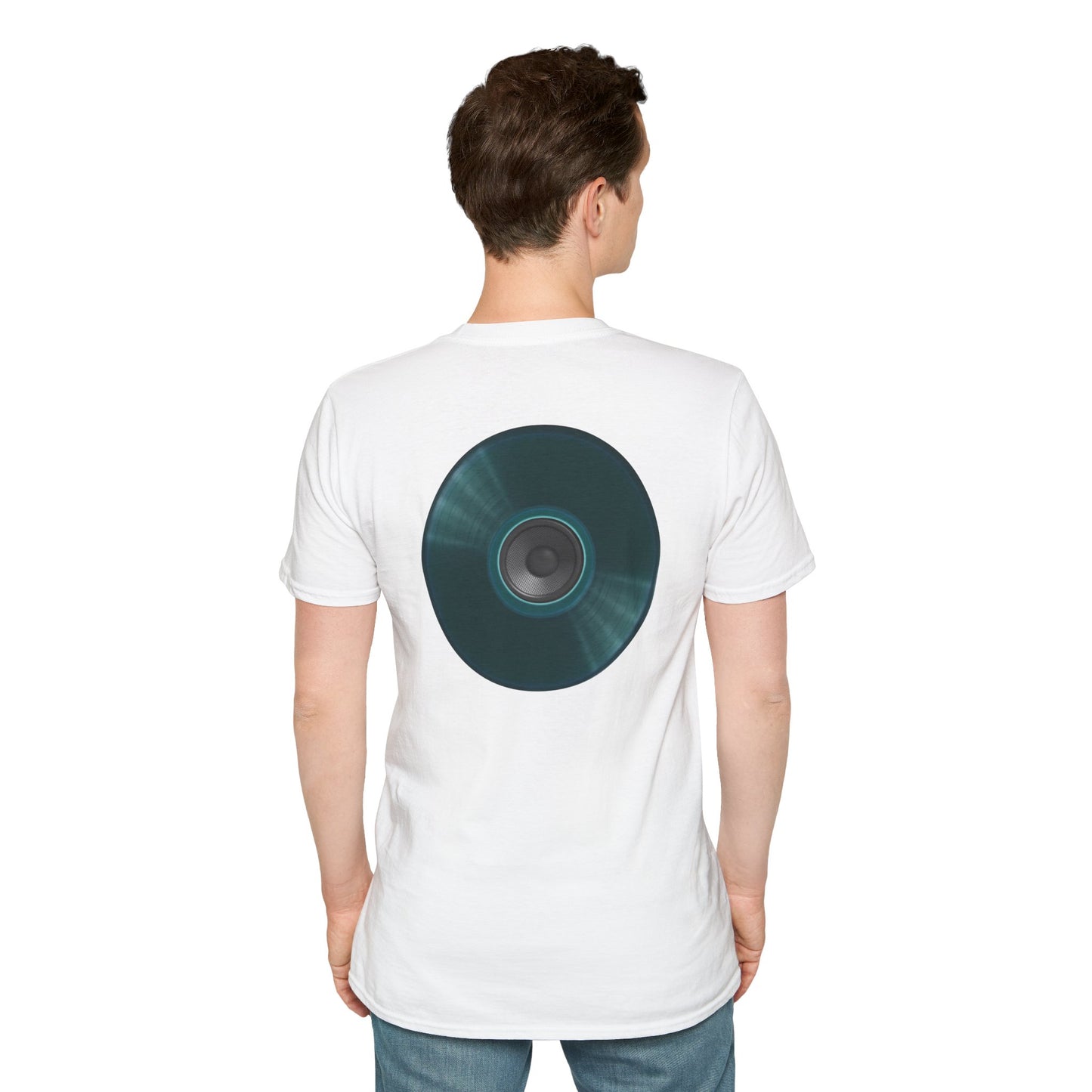 Classic Donut Tee - Unisex Soft-Style - "The Plain Record Donut" - series 1.0 - dark teal green