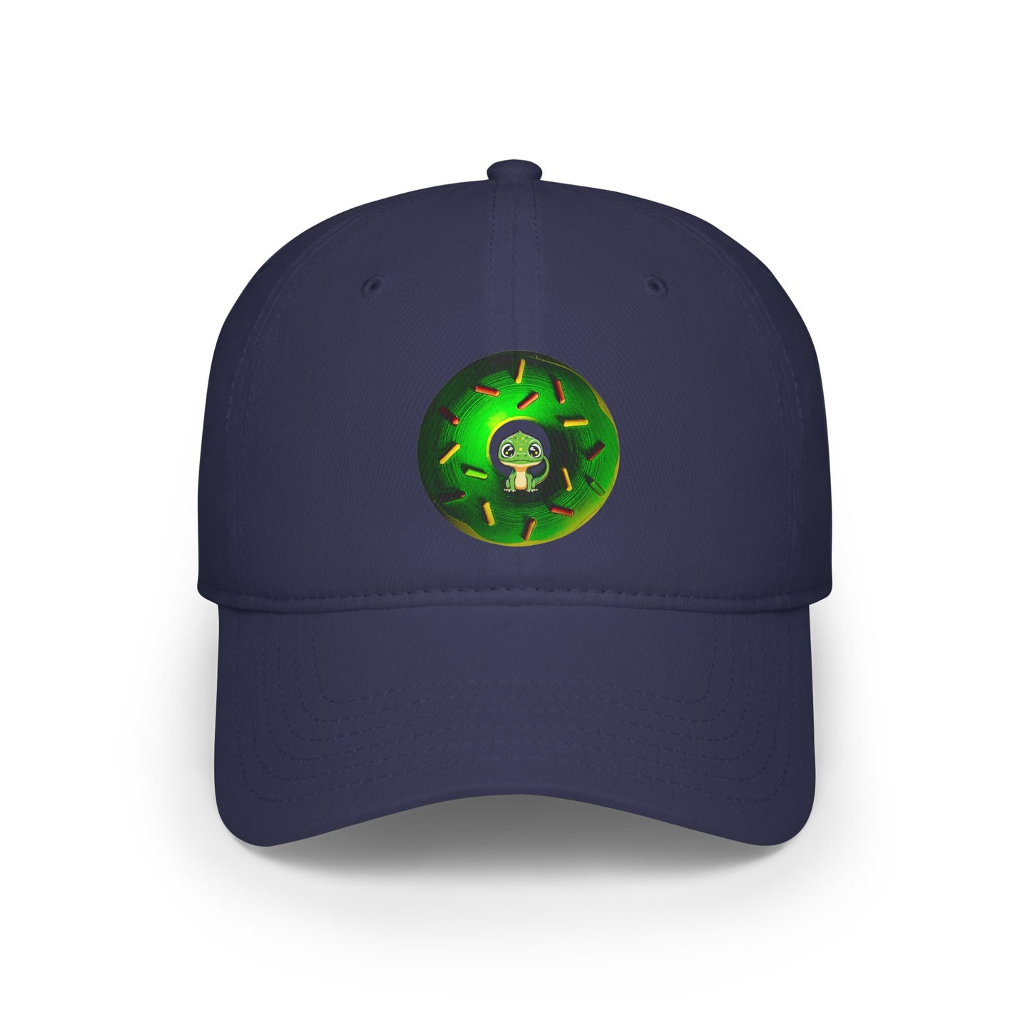 Lumpy Donut Baseball Cap - "Little Baby Rutherford's Donut Hat" - green donut w/sprinkles