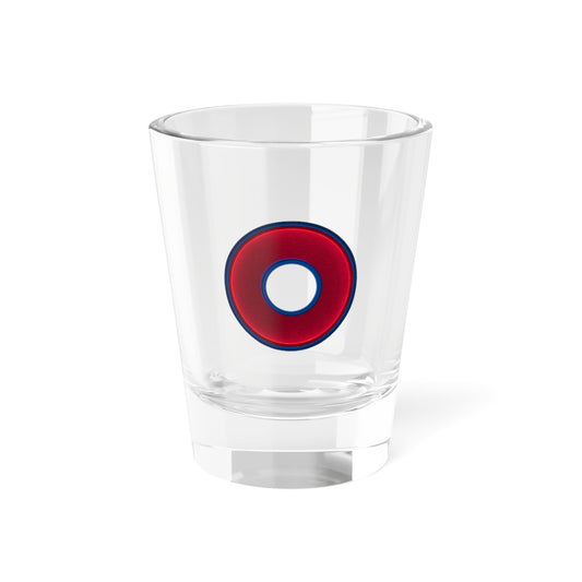 Bad Fishy Too - "Plain Vivid Dark Red/Dark Blue Donut" - Shot Glass, 1.5oz