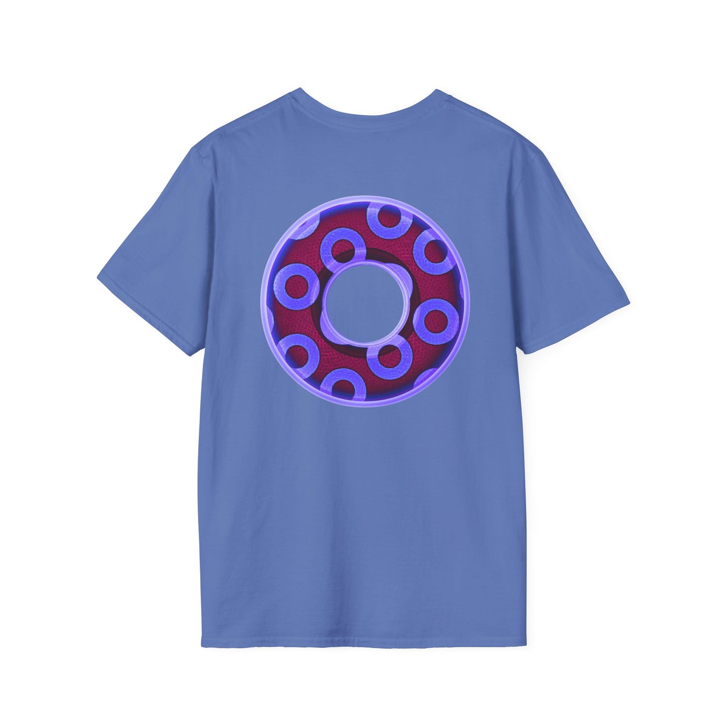 Plain Donuts/Unisex Soft-Style - "Plain Rustic Paradoxical Donuts" - violet/dark purple donuts