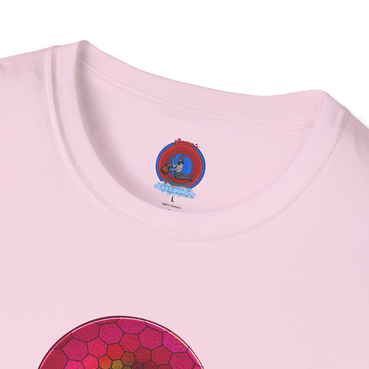 Classic Donut Tee - Unisex Soft-Style - "Limestone Donuts so Large" - variant 6 - green hexadonut