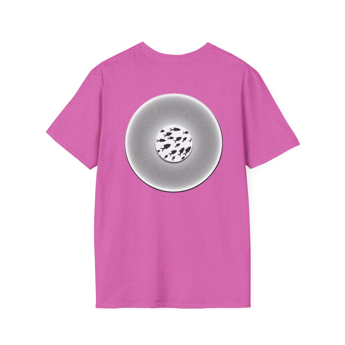 Classic Donut Tee - Unisex Soft-Style - "If I'm Swimming By" - variant 1 - white - textured donut