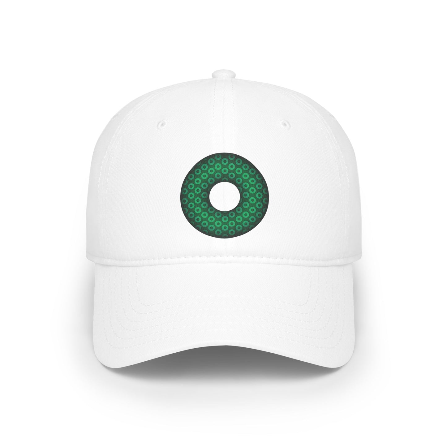 Lumpy Donut Baseball Cap - "Paradoxical Weathered Donut" - green/green paradoxical donut w/