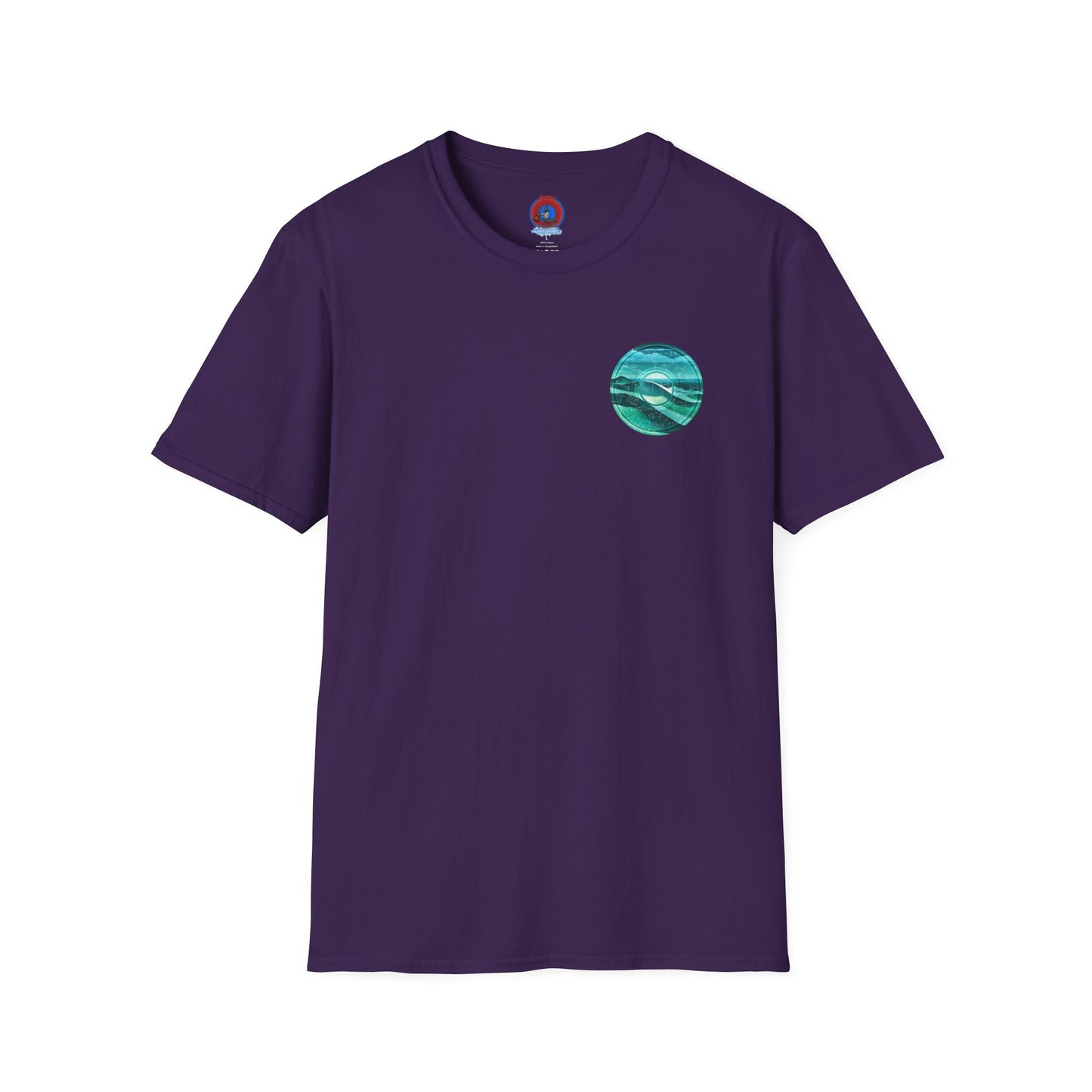 Classic Donut Tee - Unisex Soft-Style - "The Equating Donut " - series 1.0  - teal donut