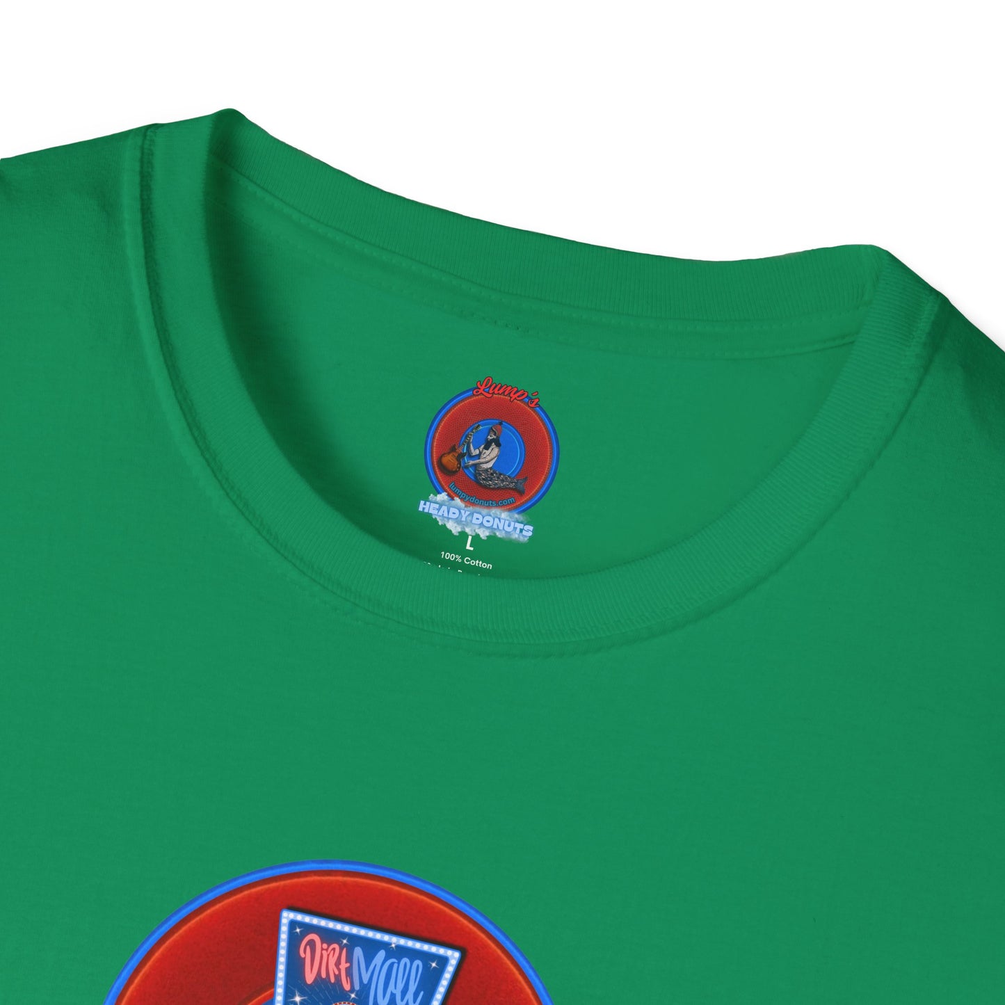 Classic Donut Tee - Unisex Soft-Style - "3rd Nipple Donut Tee" - vivid red dirt mall donut