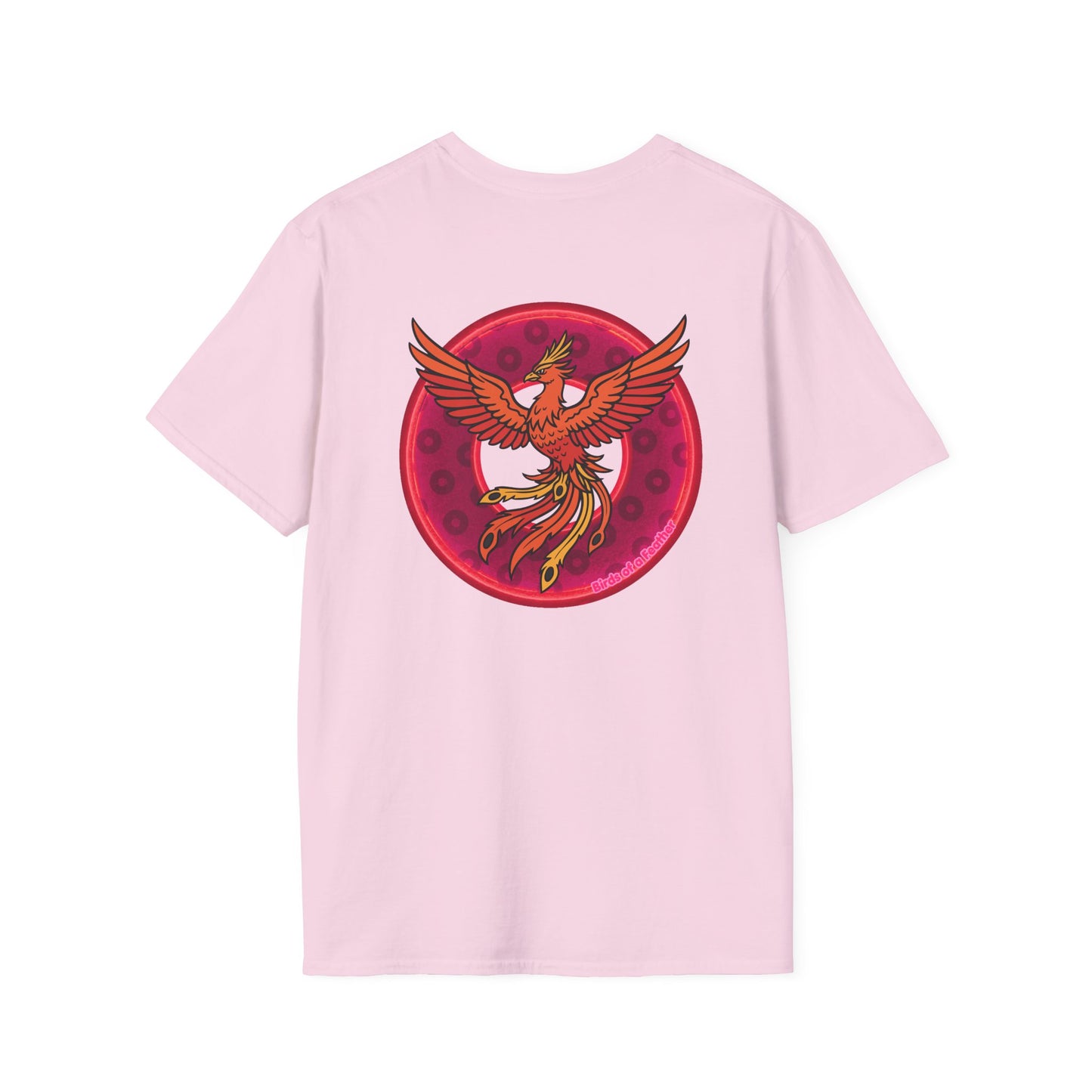 Classic Donut Tee - Unisex Soft-Style - "Invitation for Donuts & Tea" - light purple/purple paradox donut - variant 2