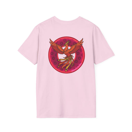 Classic Donut Tee - Unisex Soft-Style - "Invitation for Donuts & Tea" - light purple/purple paradox donut - variant 2