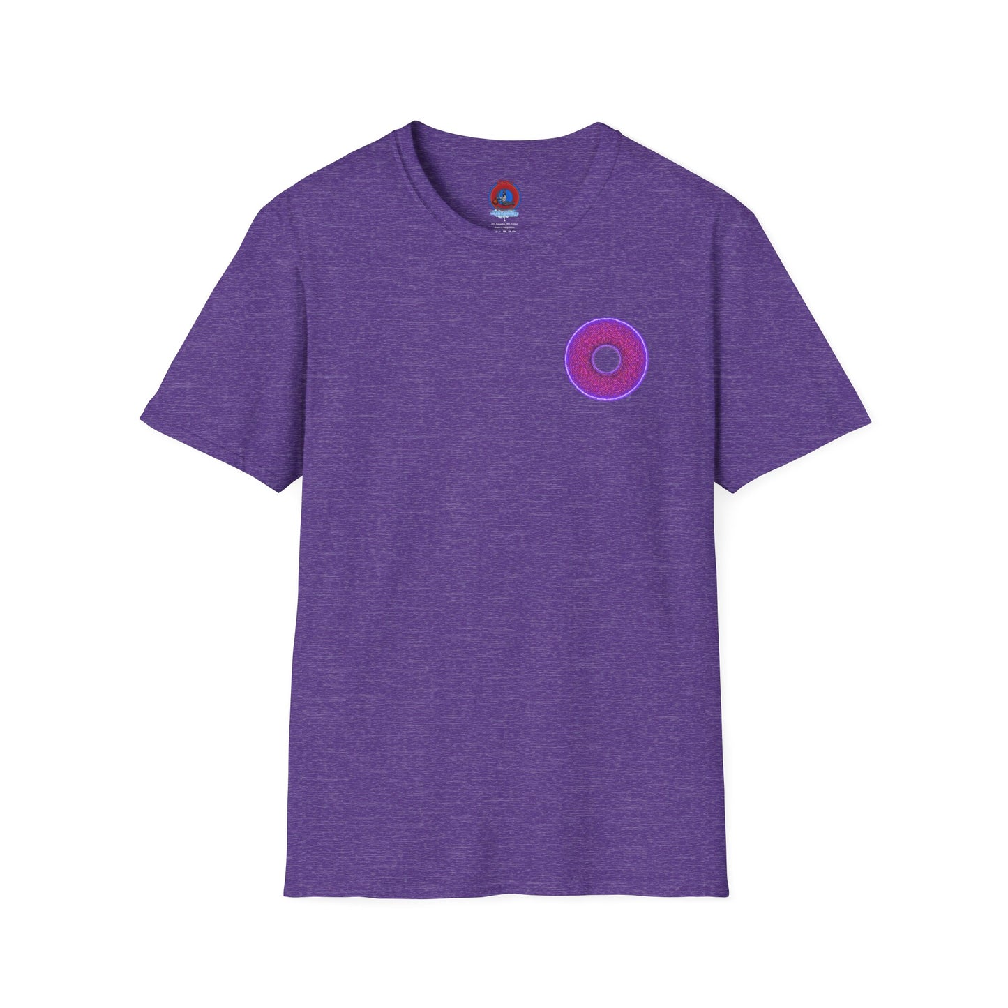 Classic Donut Tee - Unisex Soft-Style - "The Frankenstein Donut - It's Alive! " - series 1.0  - purple-ish donut