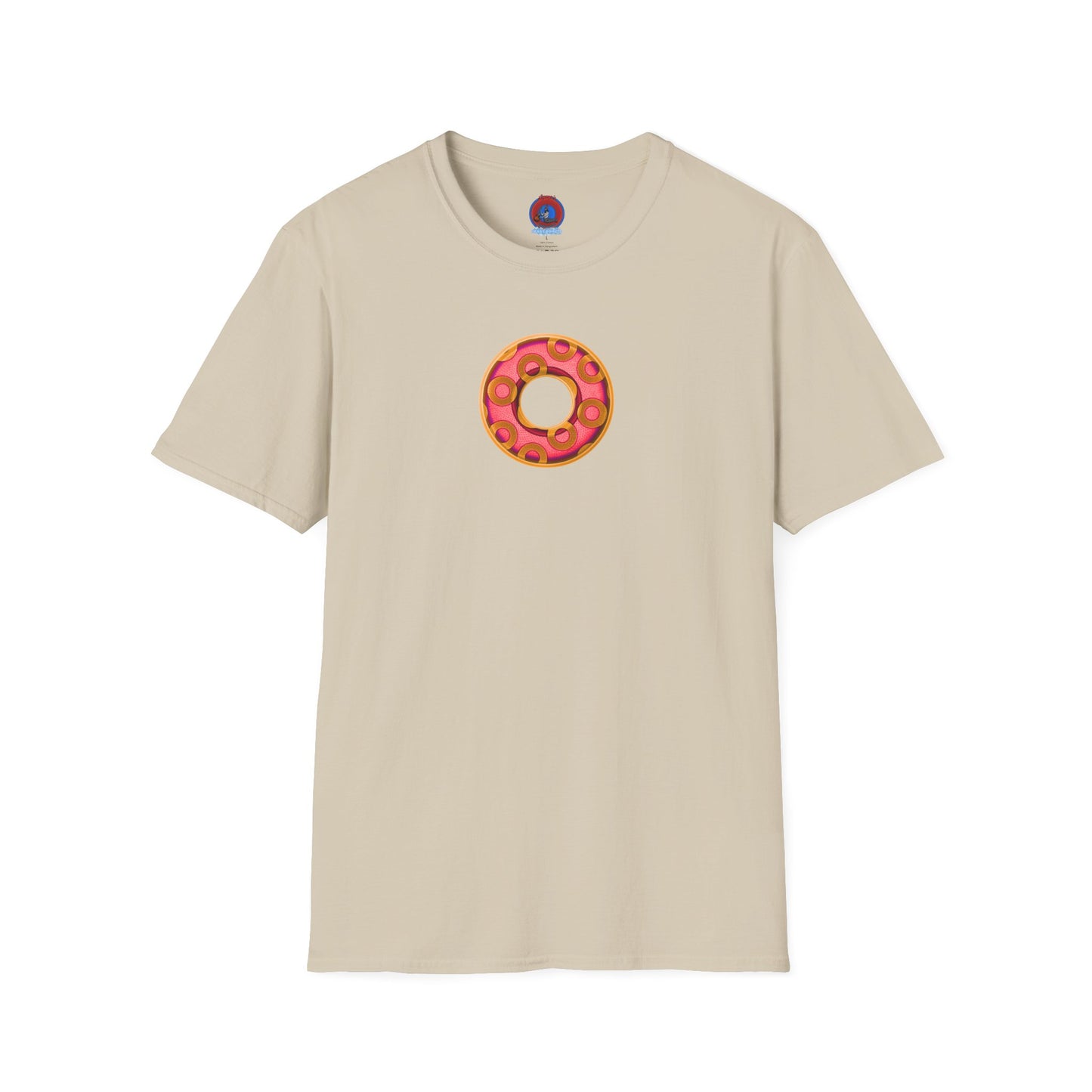 Plain Donuts/Unisex Soft-Style - "Plain Rustic Paradoxical Donuts" - rose/gold donuts