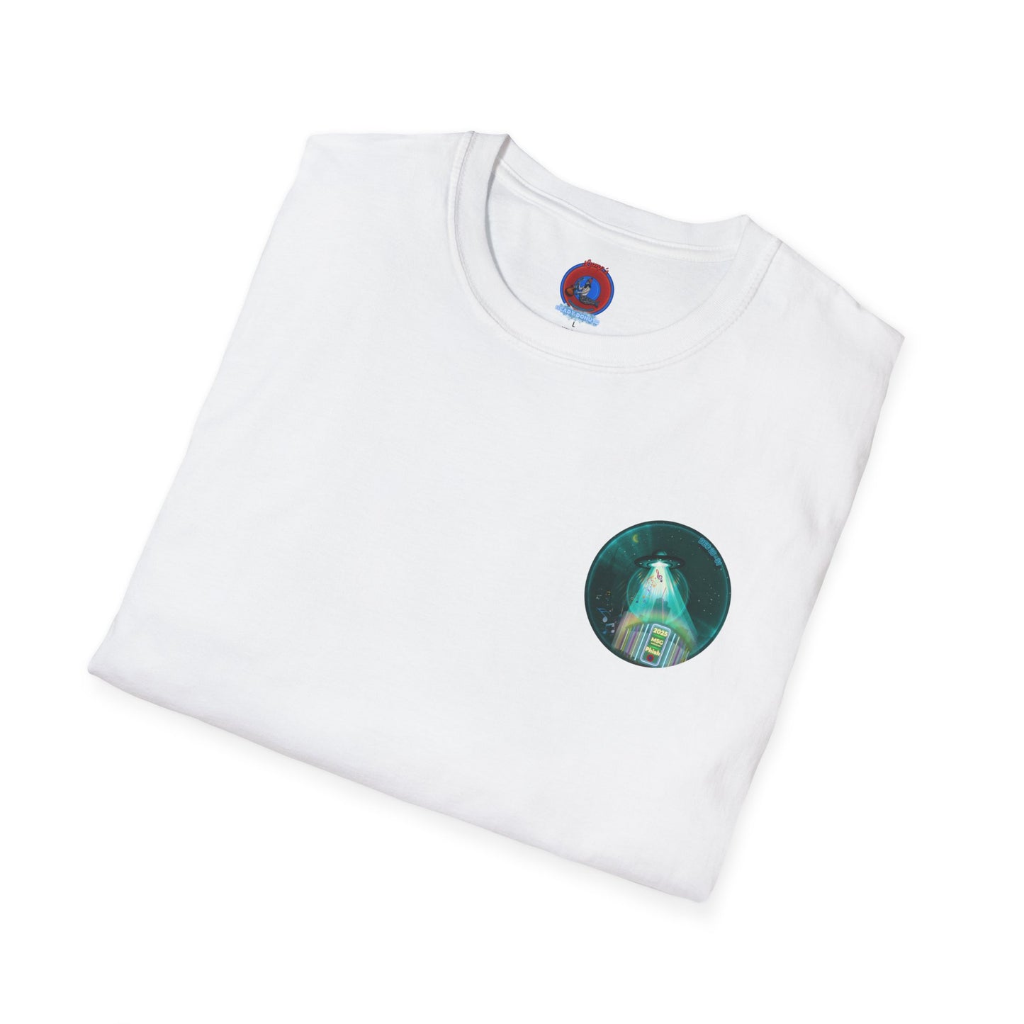 Classic Donut Tee - Unisex Soft-Style - "Secret Ingredient? MSG Of Course" - NYE Dec '24 - green donut