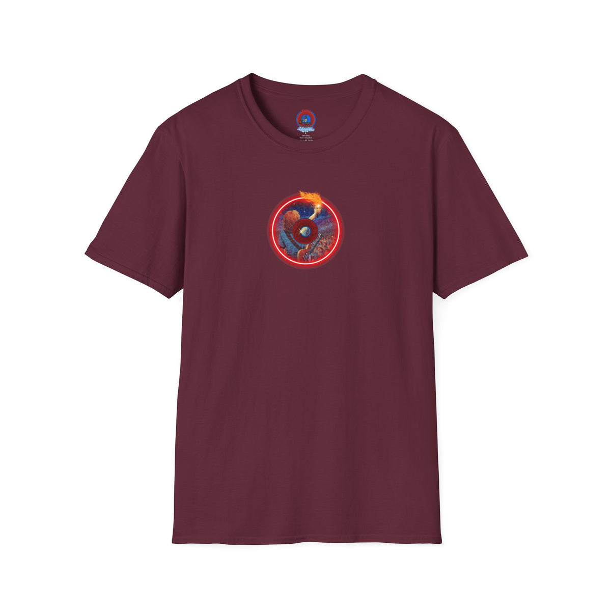 Classic Donut Tee - Unisex Soft-Style - "Torchbearer's Donut " - red donut