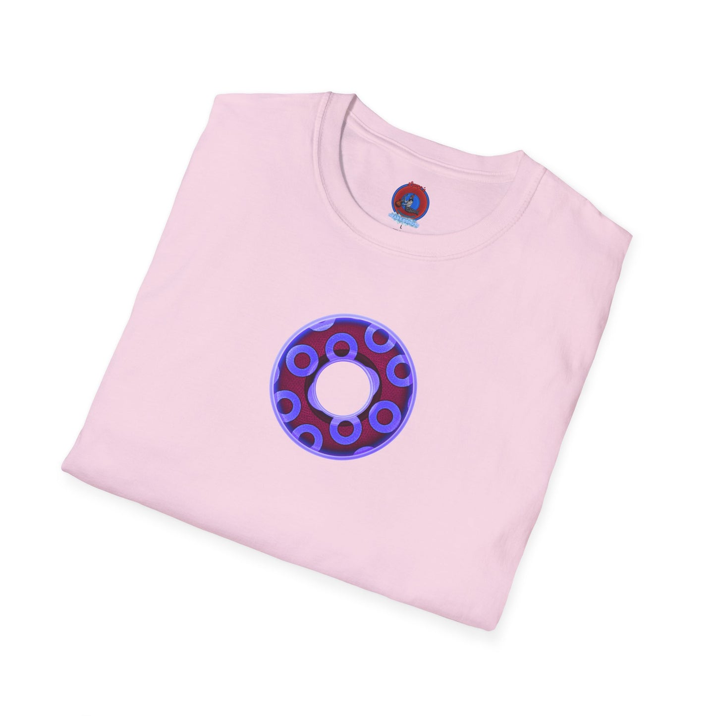 Plain Donuts/Unisex Soft-Style - "Plain Rustic Paradoxical Donuts" - violet/dark purple donuts