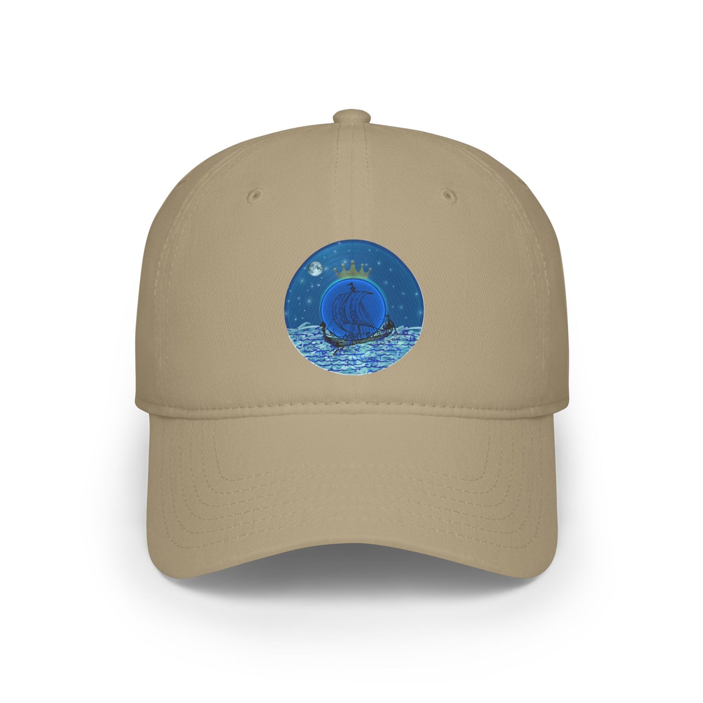 Lumpy Donut Baseball Cap - "The Official Donut of the Prince" - blue vivid donut w/