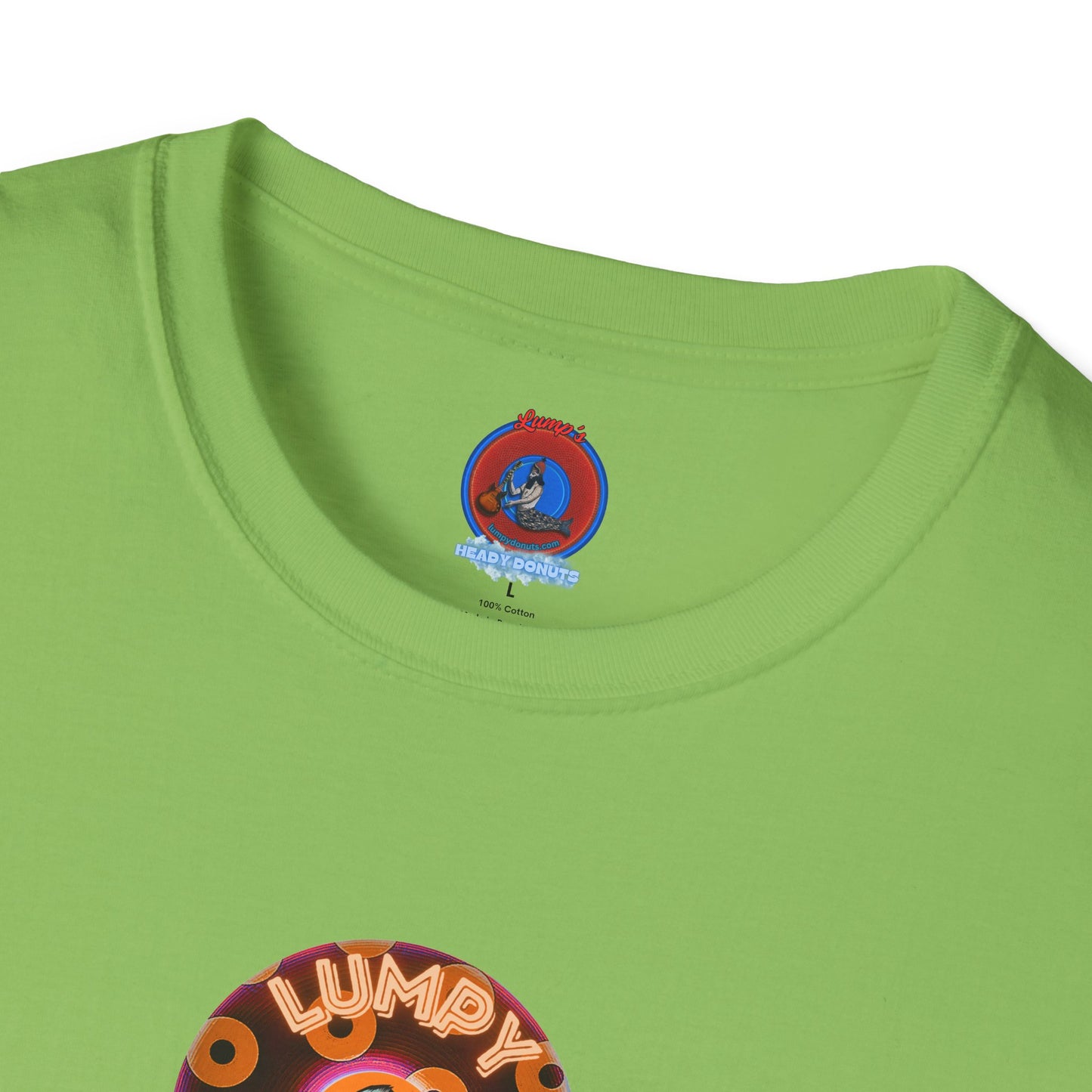 Coffee Traders Tee - Unisex Soft-Style - "Columbia House CDs " - paradoxical donut - 2 - logo front/coffee back