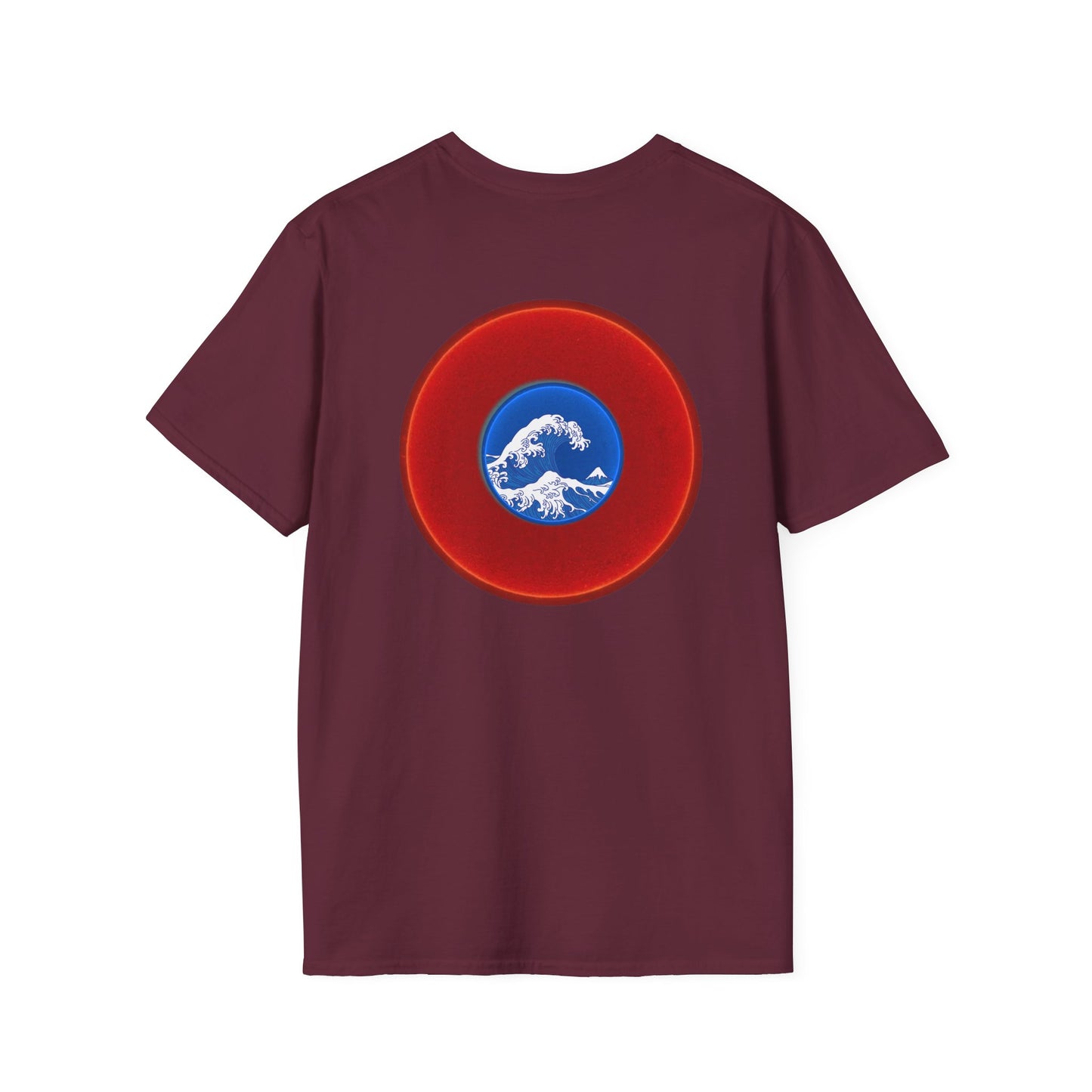 Classic Donut Tee - Unisex Soft-Style - "The Donut that Flows in every Direction" - series 1.0 - variant 1 - red donut