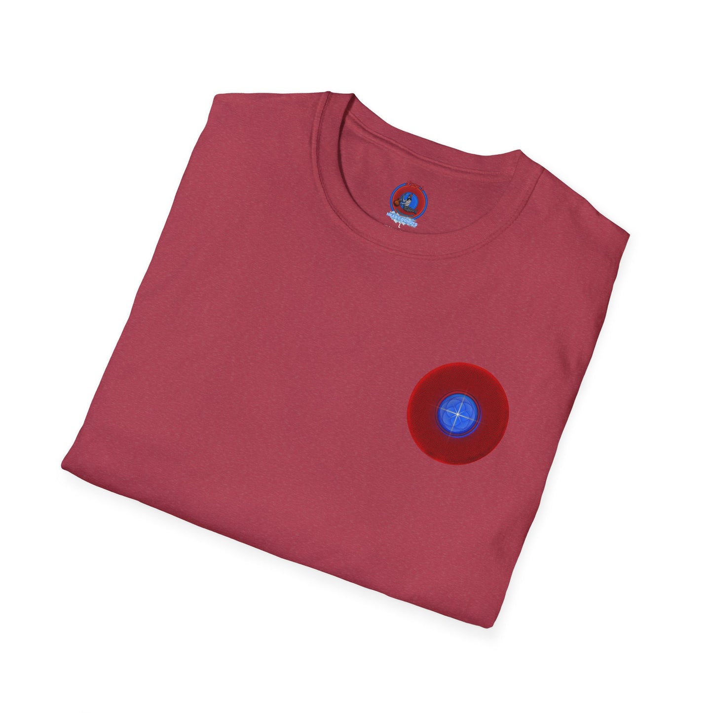 Classic Donut Tee - Unisex Soft-Style - "The Geometrical Donut" - series 1.0 - red donut