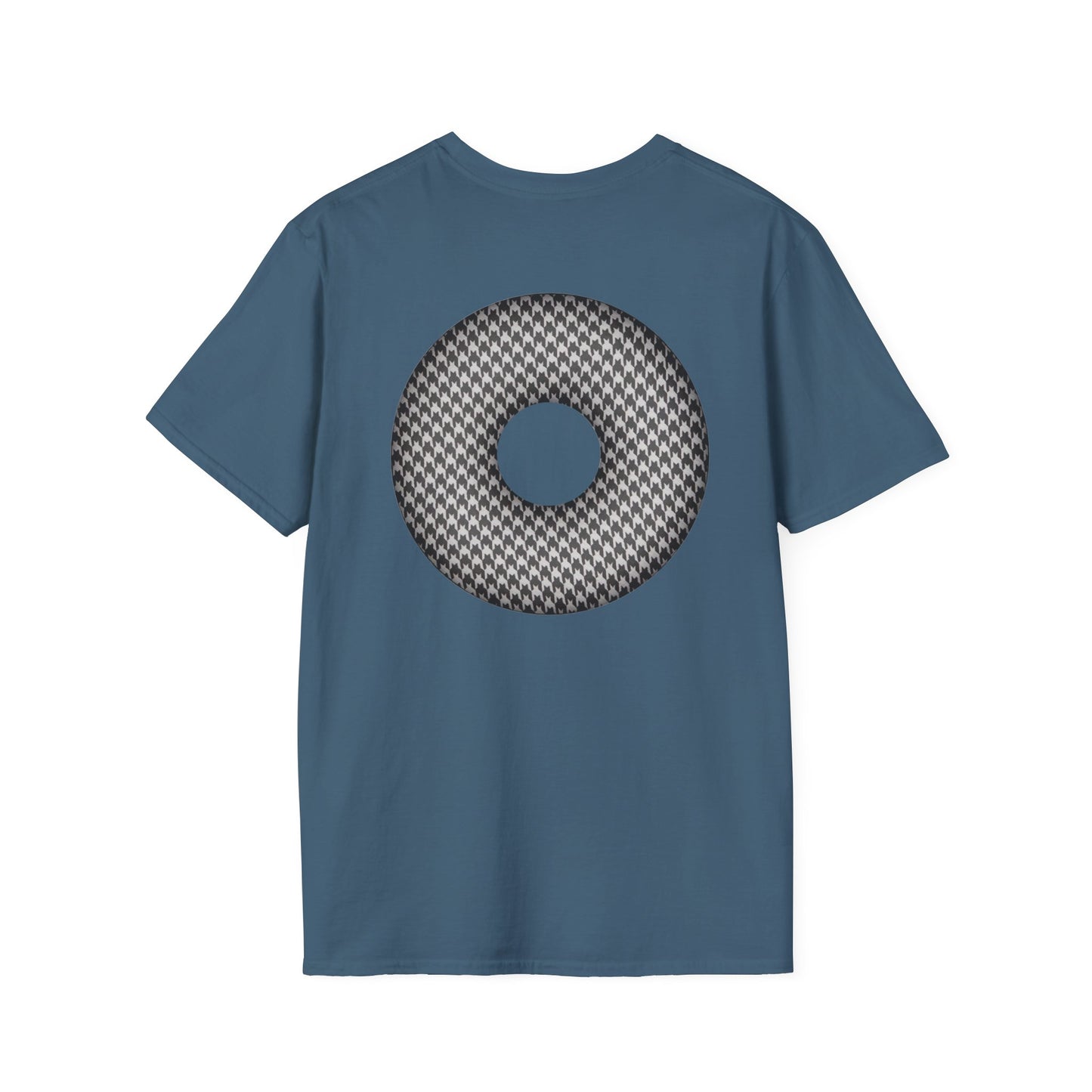 Classic Donut Tee - Unisex Soft-Style - "Ricky's Donut" - houndstooth donut