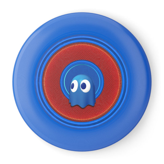 Lumpy Wham-O Donut Frisbee - "Story of the Donut Phrisbee" - red/royal blue