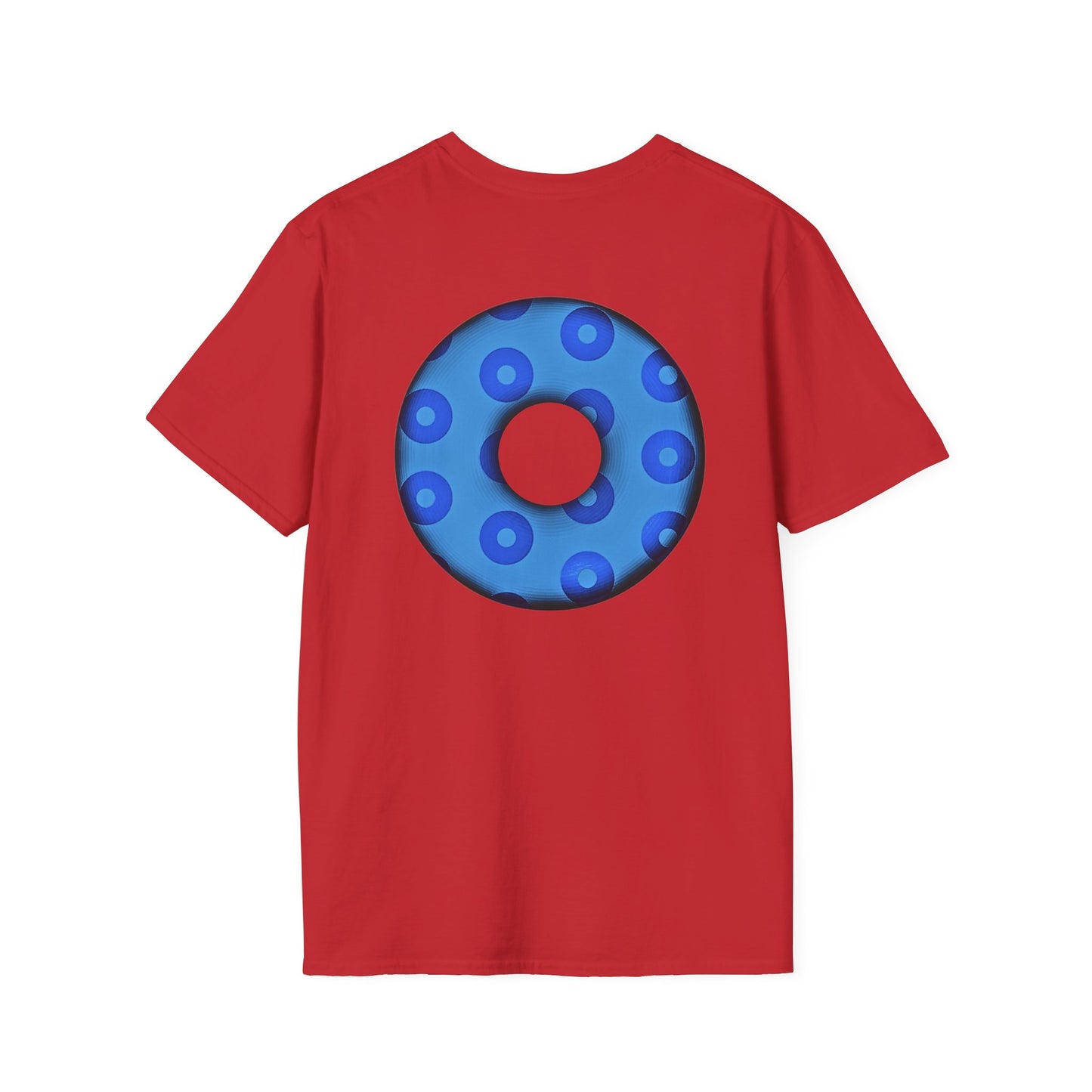 Plain Donuts/Unisex Soft-Style - "Plain Blimpy Paradoxical Donuts" - blue/light blue donuts