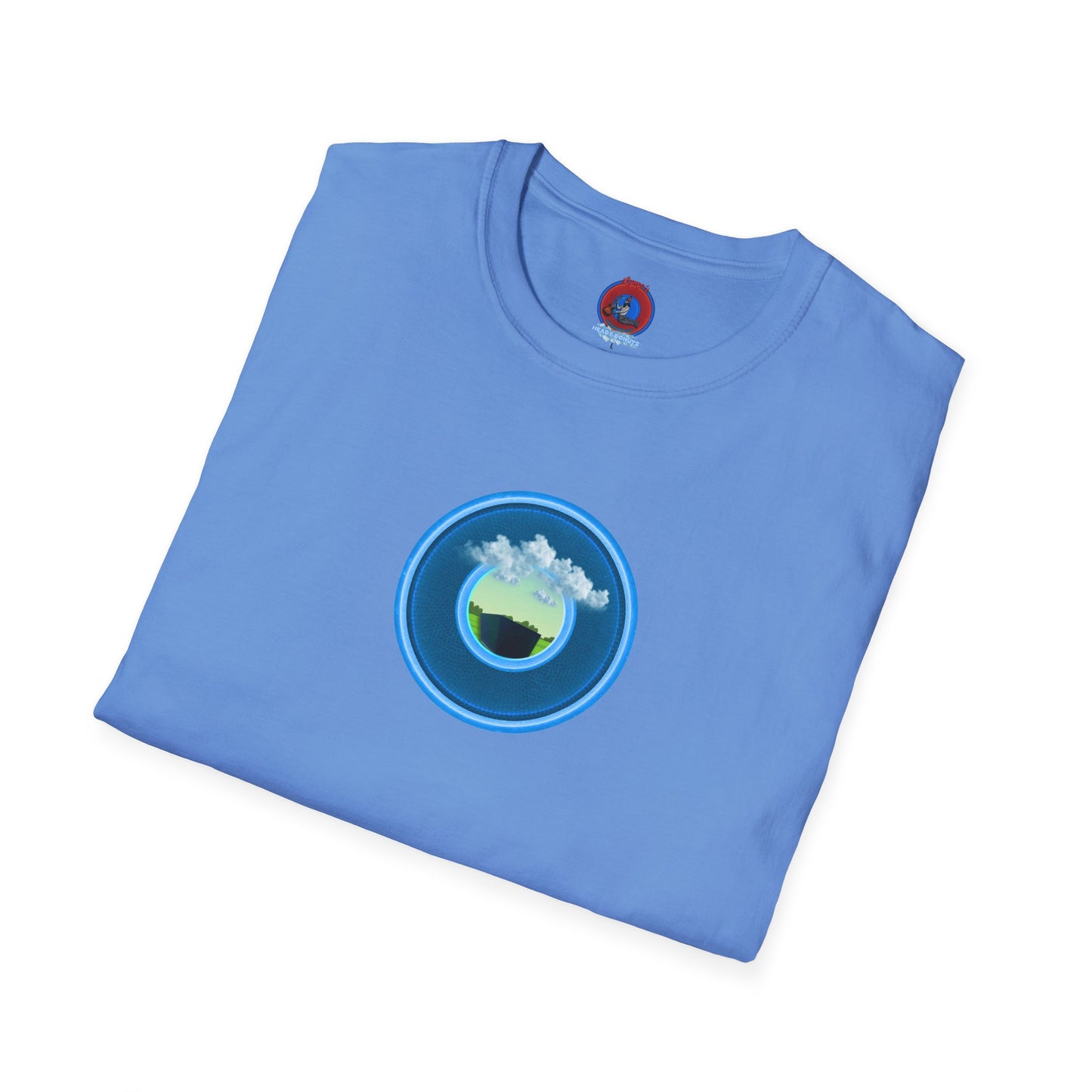 Classic Donut Tee - Unisex Soft-Style - "Got Rhombus?" - series 1.0  - variant 1 - blue/blue donut