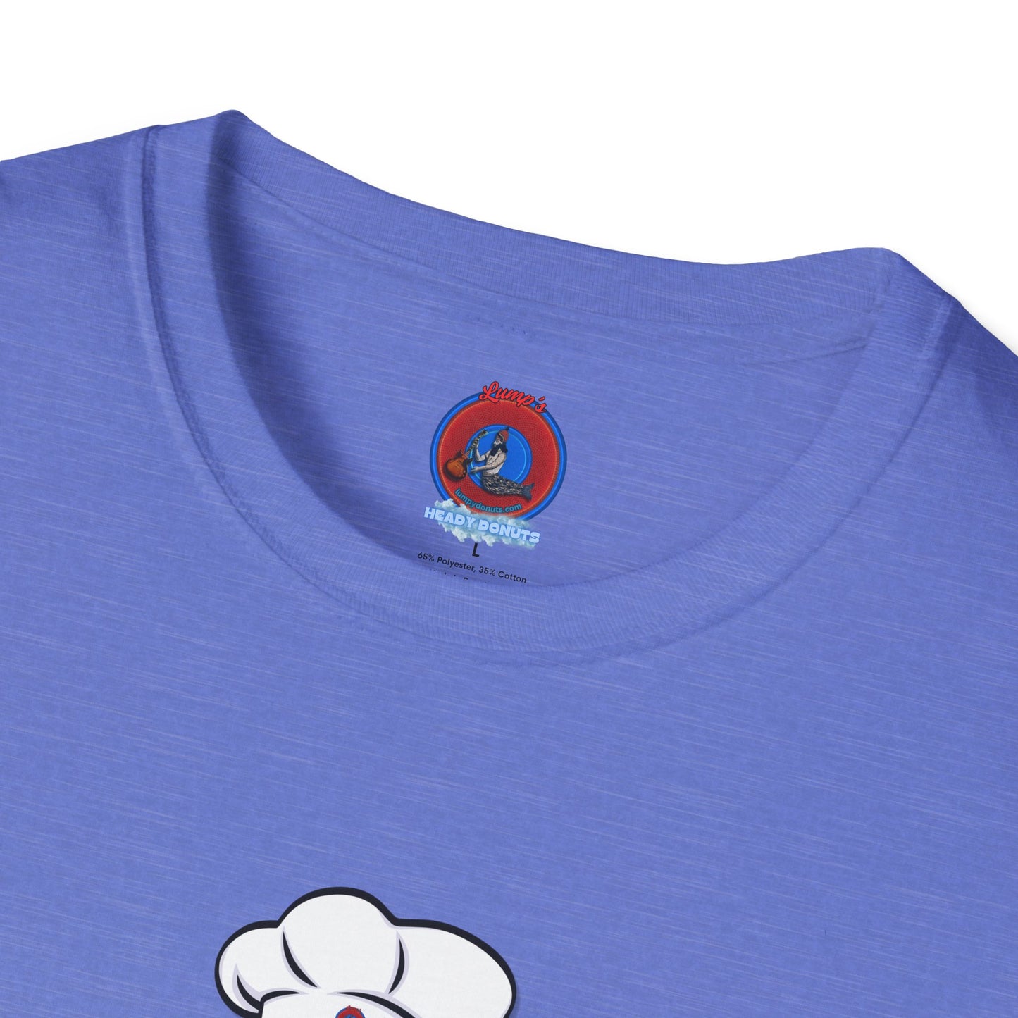 Classic Donut Tee - Unisex Soft-Style - "My Phriend the Donut" - plump vivid red donut