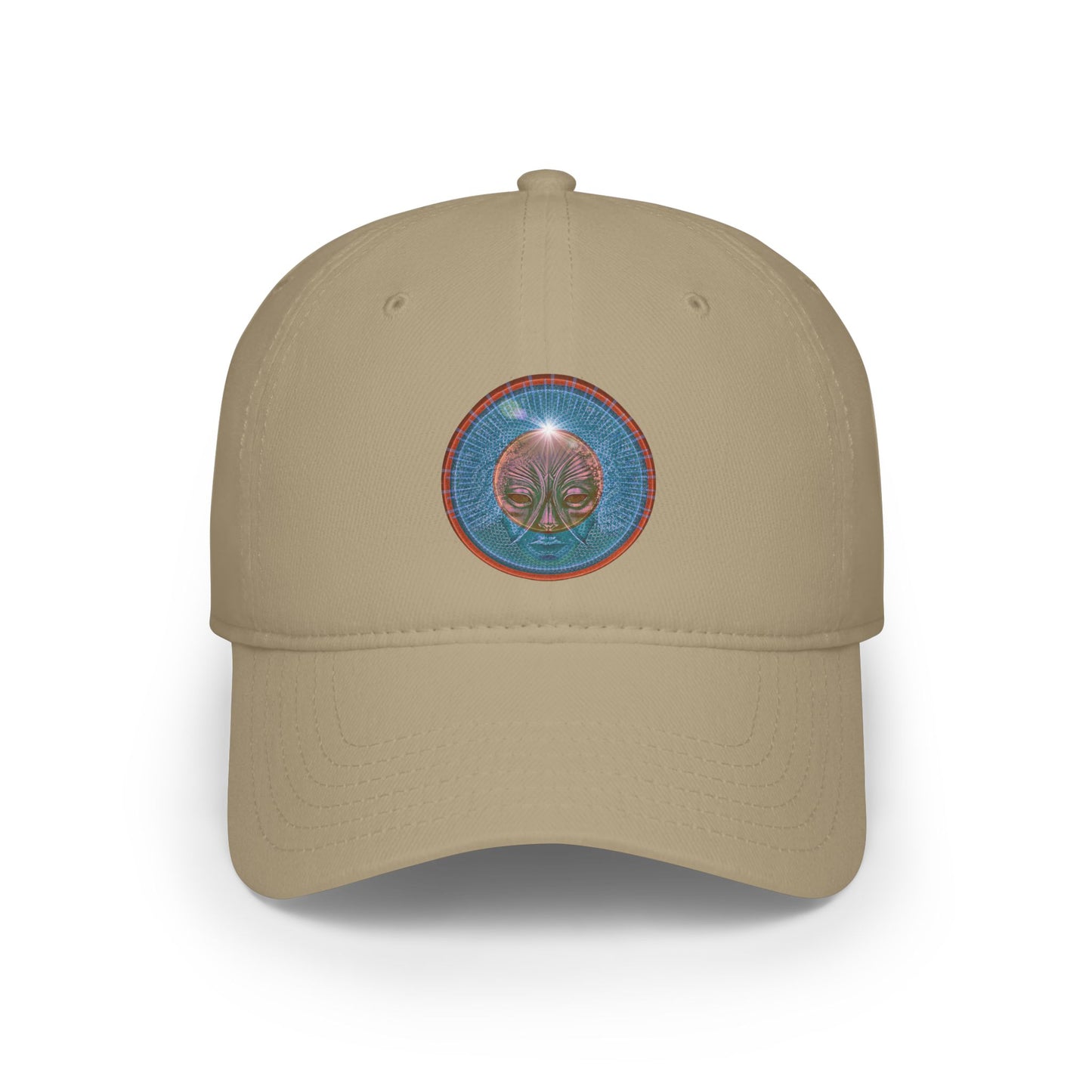 Lumpy Donut Baseball Cap - "Conjurers' of Awesome Donut Cap" - variant 2 - rustic blue donut w/