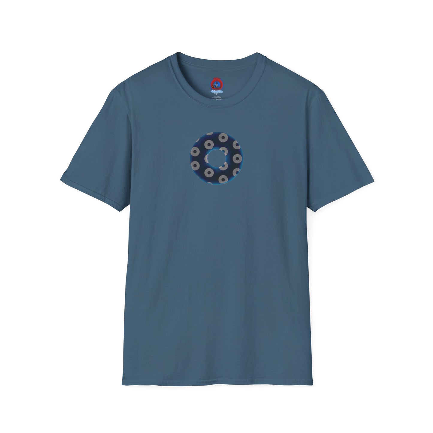 Plain Donuts/Unisex Soft-Style - "Plain Blimpy Paradoxical Donuts" - dark blue/gray donuts