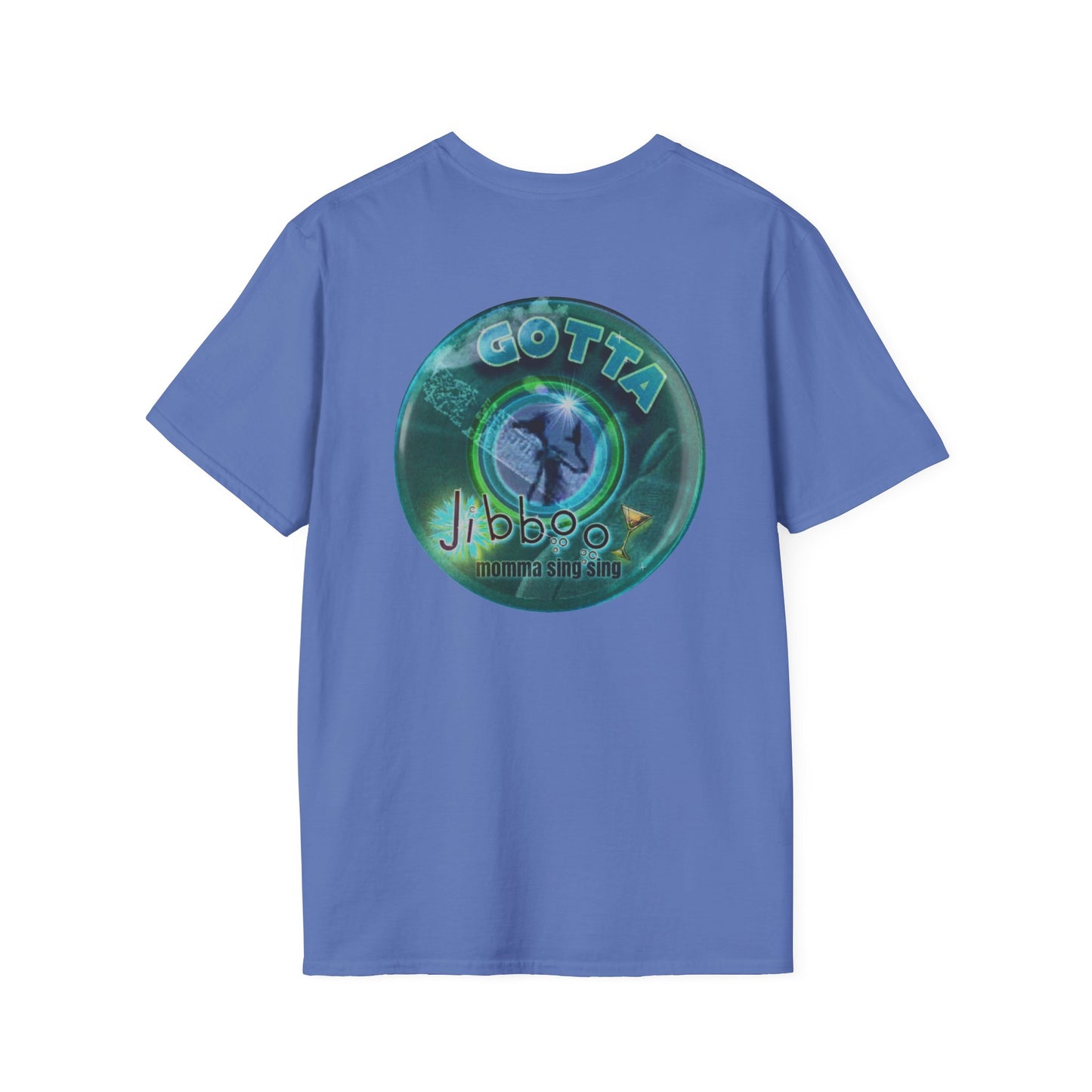 Classic Donut Tee - Unisex Soft-Style - "Momma just got out of Sing Sing" - dark teal donut
