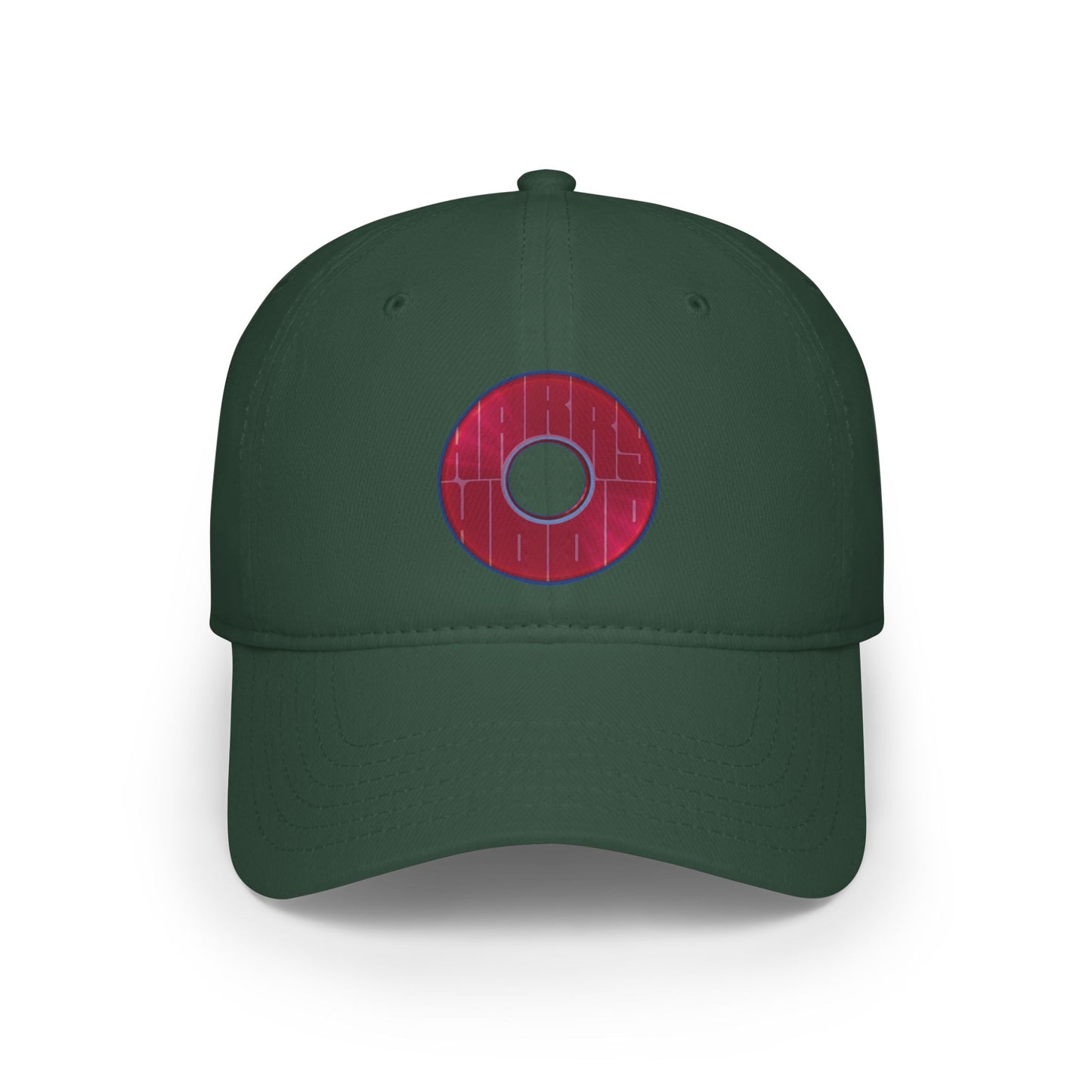 Donut Baseball Cap - "Harry Unofficial Donut Cap" - variant 1 - magenta/purple donut w/words