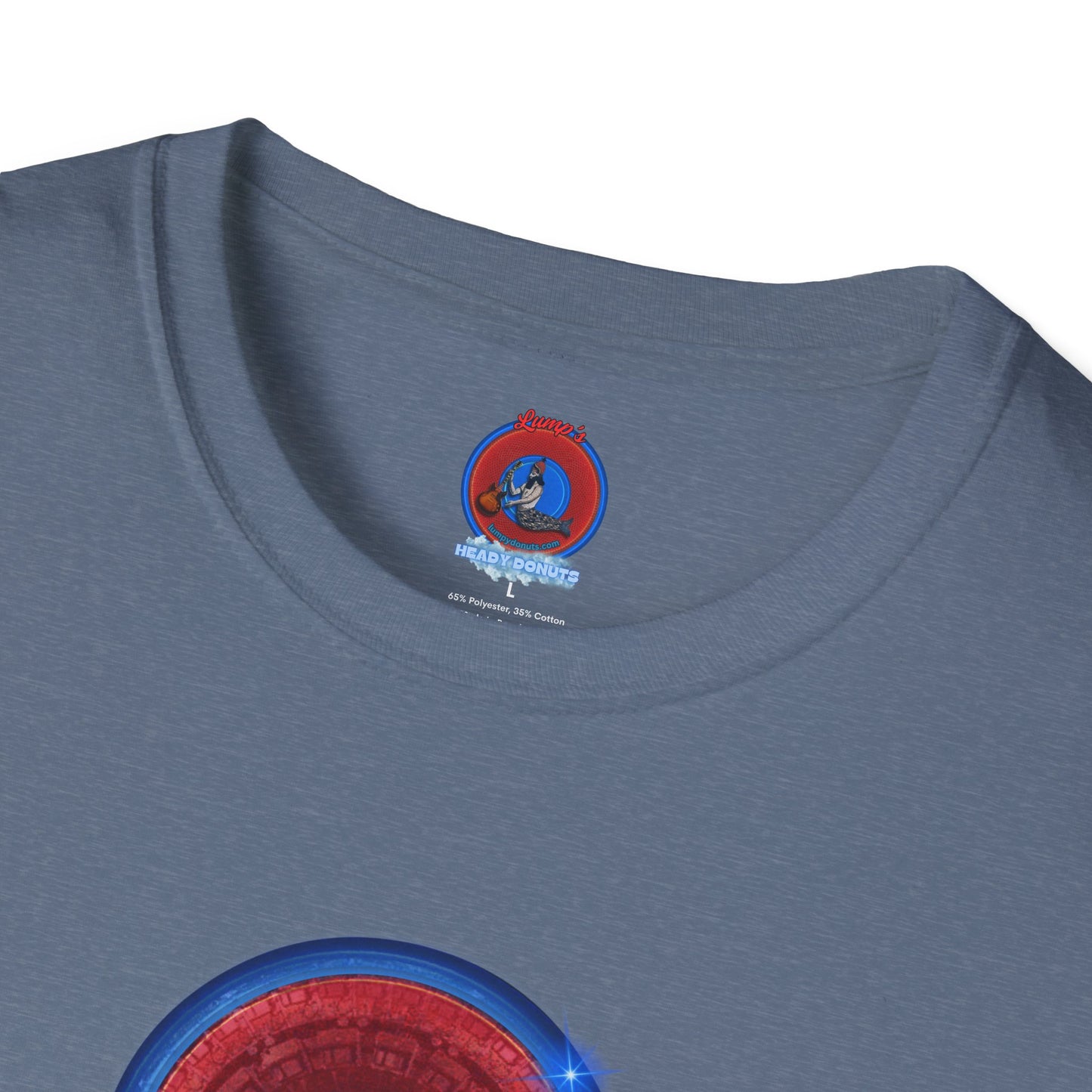 Classic Donut Tee - Unisex Soft-Style - "Homer's Perfect Donut" - series 1.0  - variant 2 - dark blue edging
