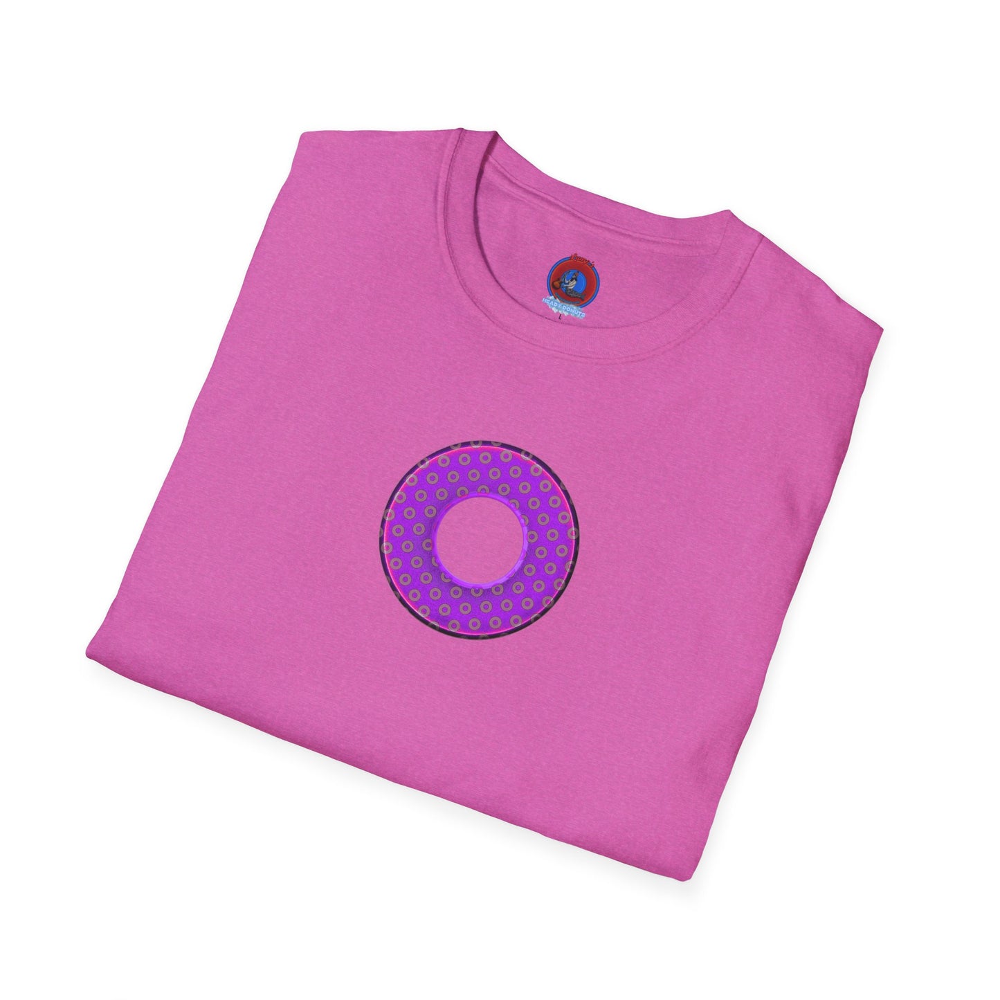 Plain Donuts/Unisex Soft-Style - "Plain Electric Paradoxical Donuts" - purple/mauve donuts