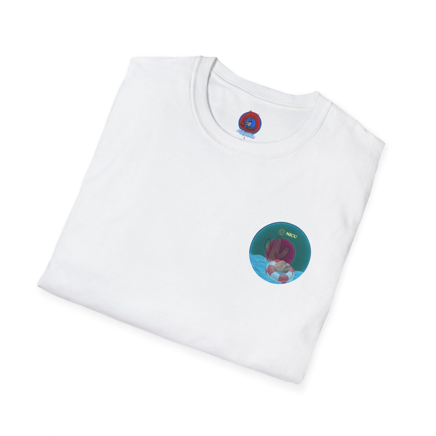 Classic Donut Tee - Unisex Soft-Style - "Masonic Donut of Rites" - series 1.0  - dark teal donut