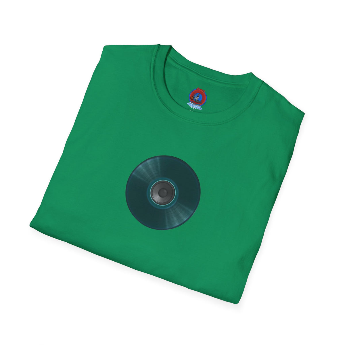 Classic Donut Tee - Unisex Soft-Style - "The Plain Record Donut" - series 1.0 - dark teal green