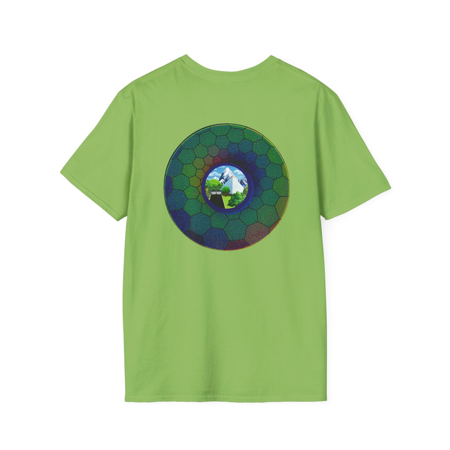 Classic Donut Tee - Unisex Soft-Style - "Mansions of South Park" - series 1.0 - variant 2 - green hexadonut